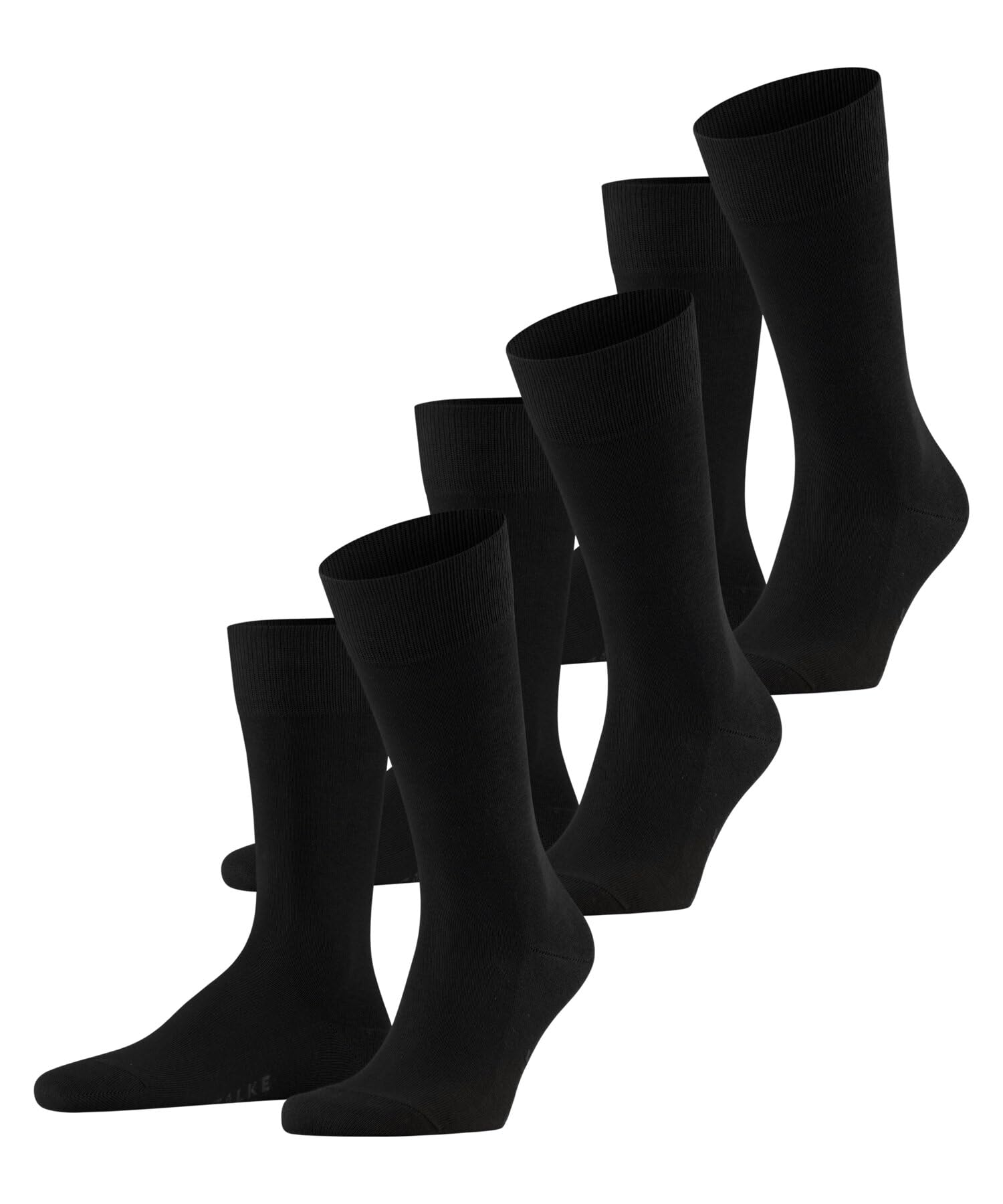 falke-family-herren-socken-3er-pack-schwarz-39-42-baumwolle image 1