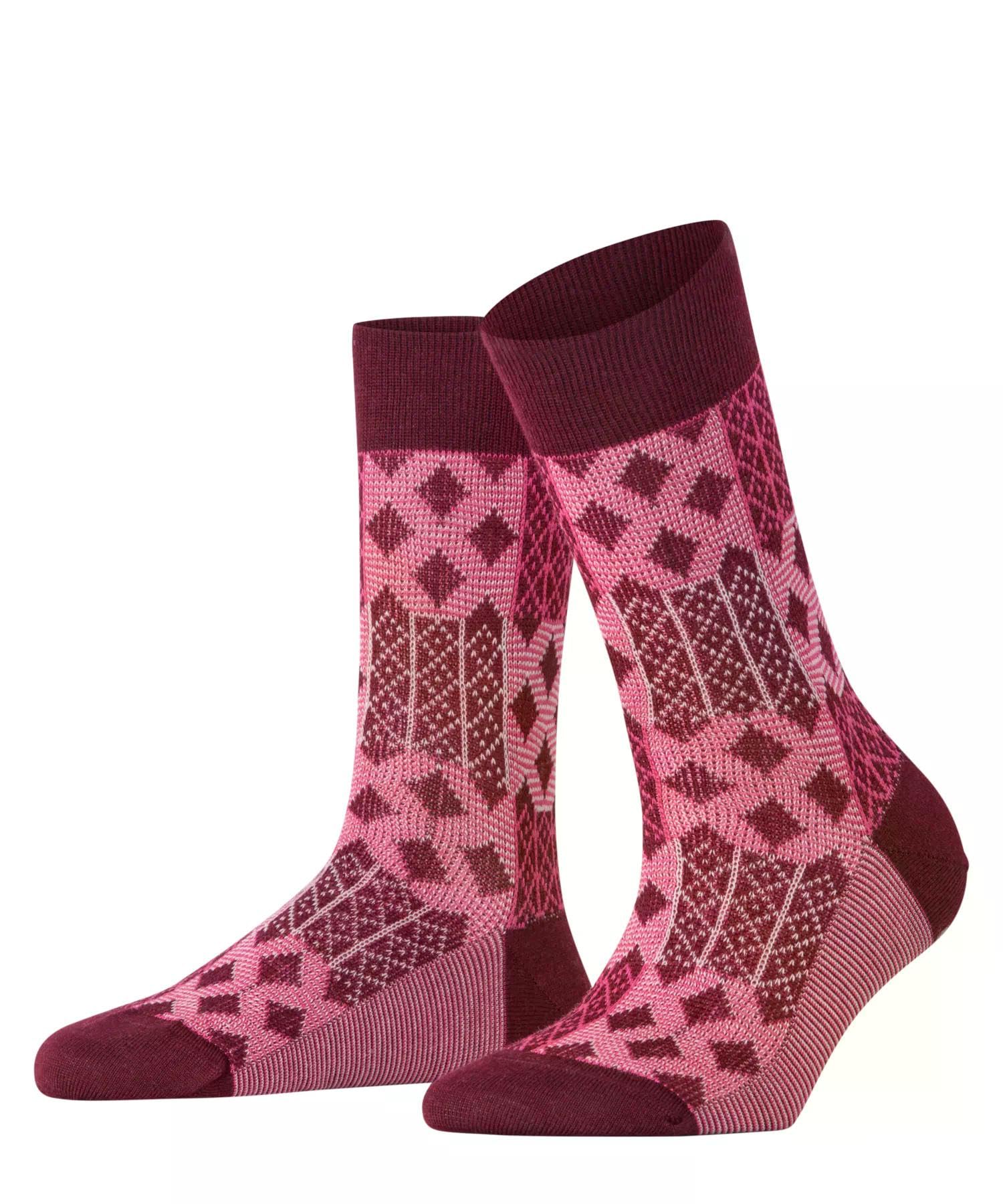 burlington-mosaic-damensocken-wolle-schwarz-black-3000 image 8