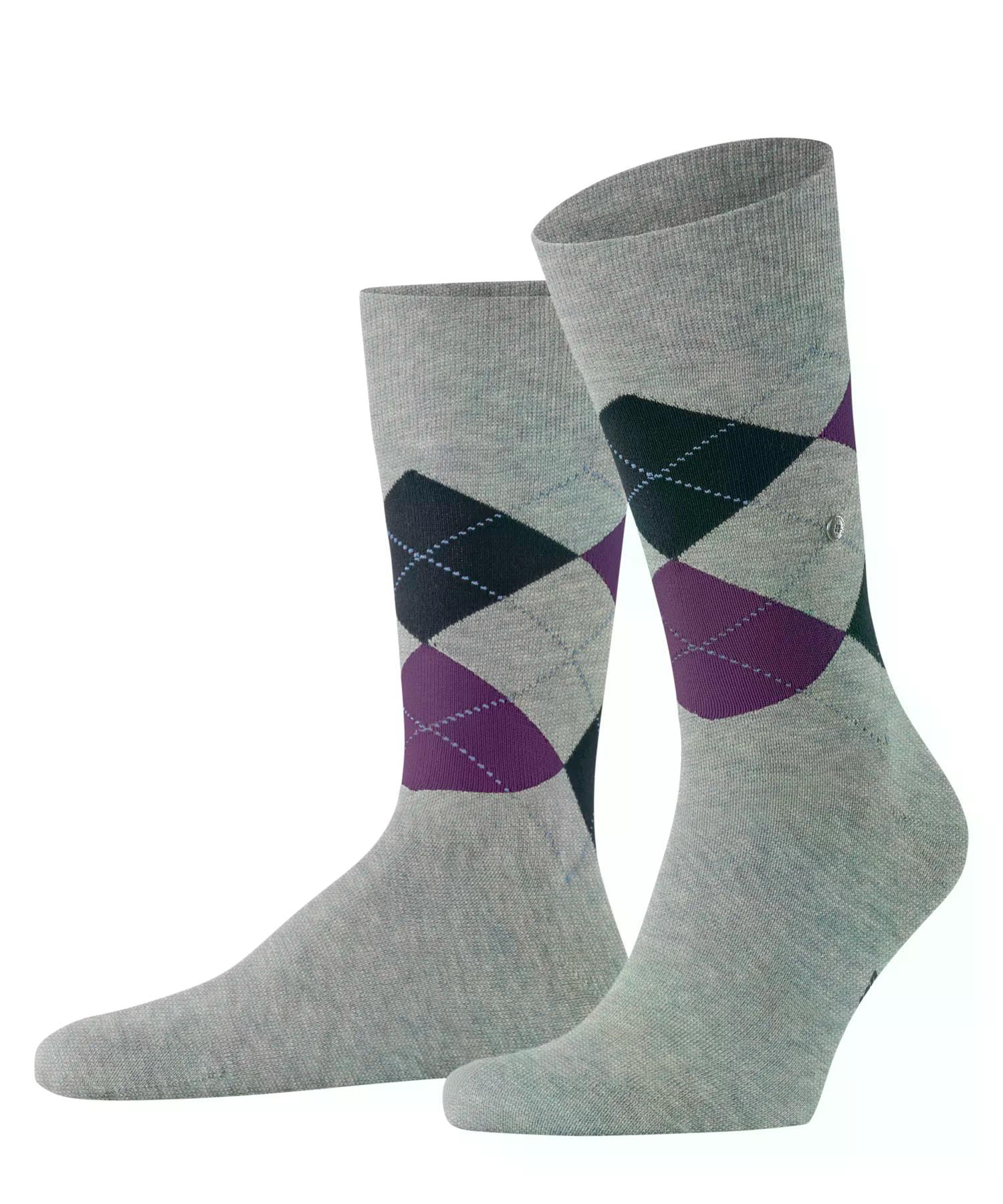 burlington-king-socken-schwarz-black-baumwolle-argyle image 8