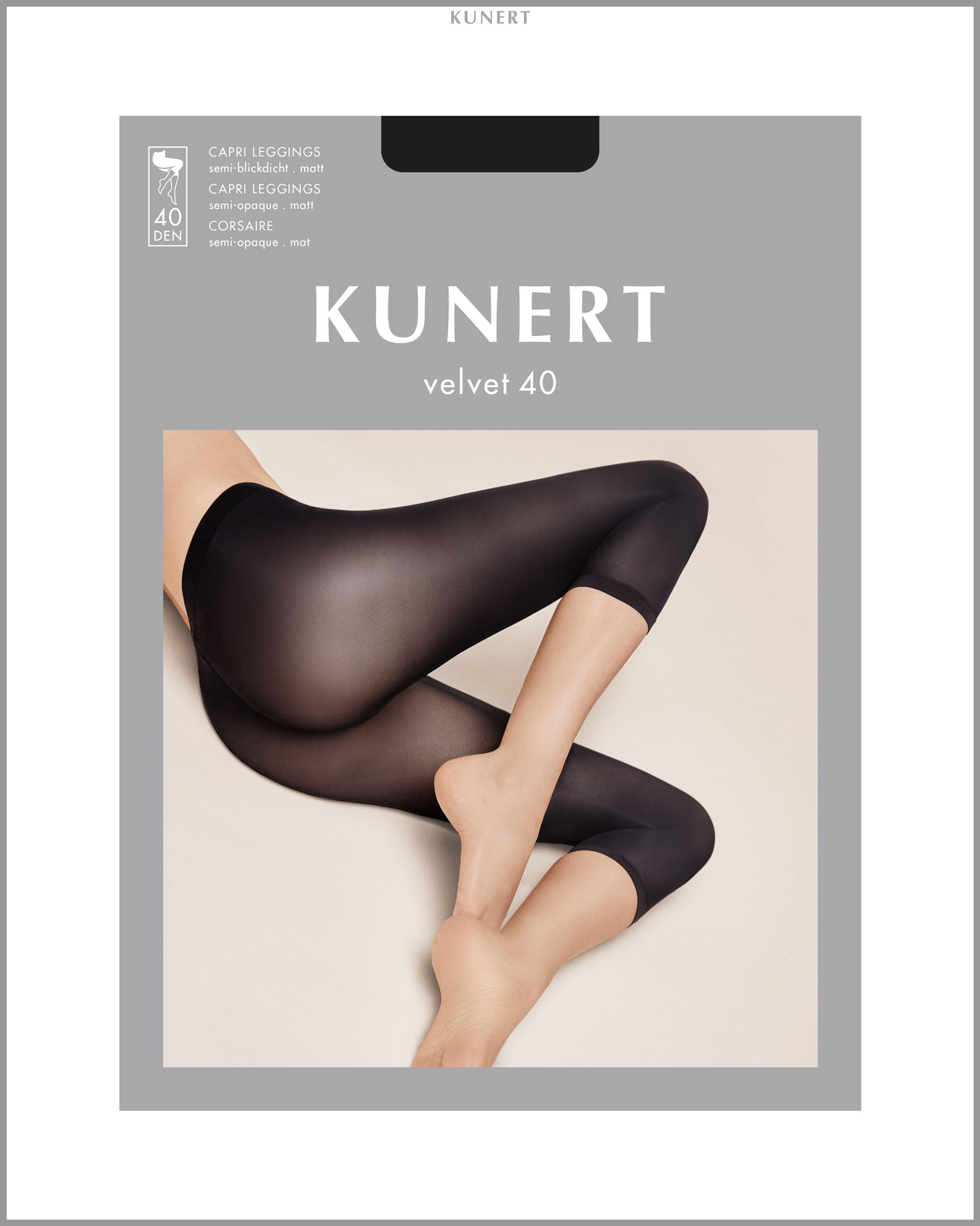 kunert-velvet-capri-leggings-3-4-schwarz-36-38-40-den image 4