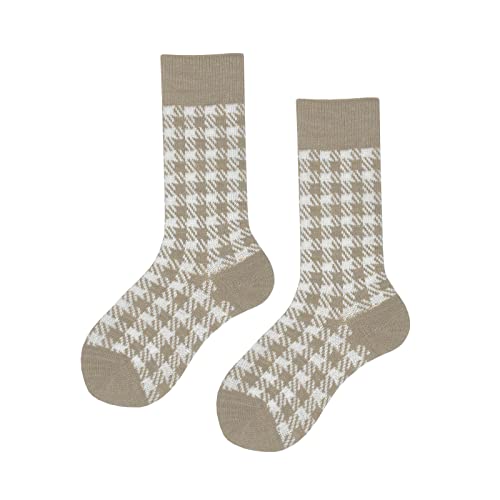 hudson-only-glencheck-damen-socken-torfmel-35-38-wollmix image 4