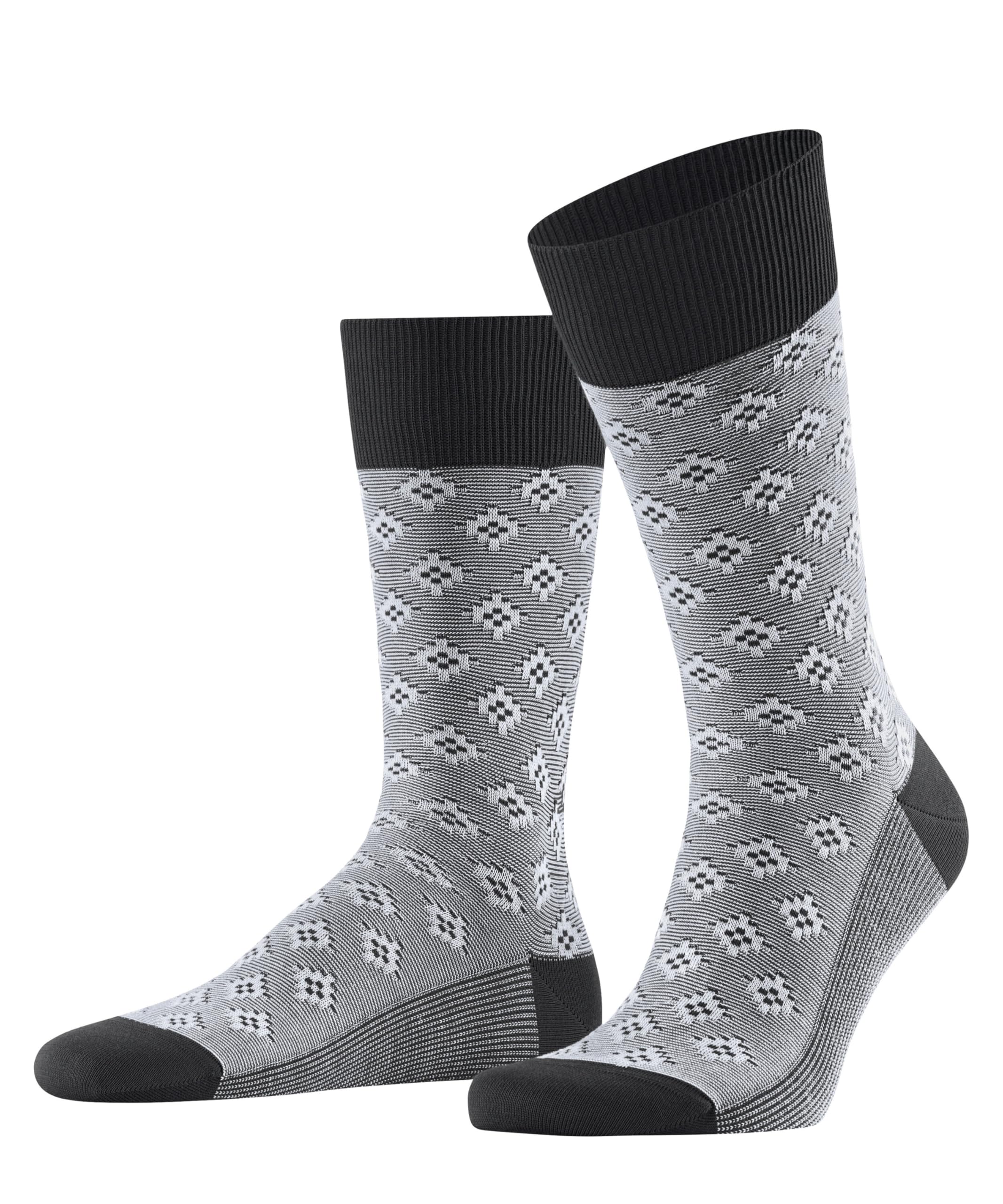 burlington-fresco-flair-socken-grau-storm-grey-jacquard image 6
