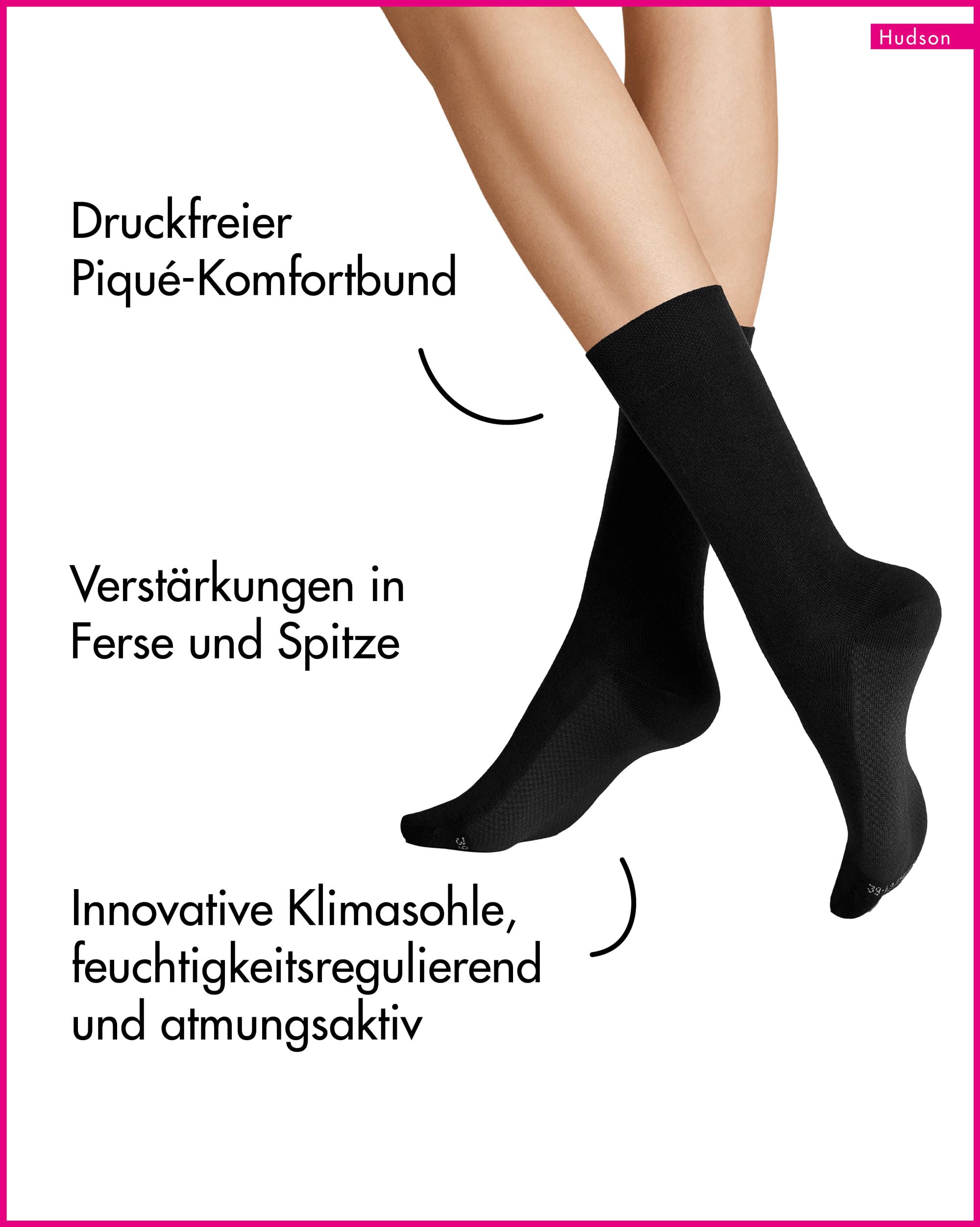 hudson-relax-socken-dry-cotton-schwarz-gr-35-38 image 3