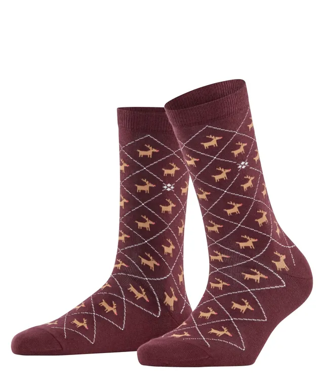 burlington-reindeer-damen-socken-barolo-8526-weihnachten-santa image 1