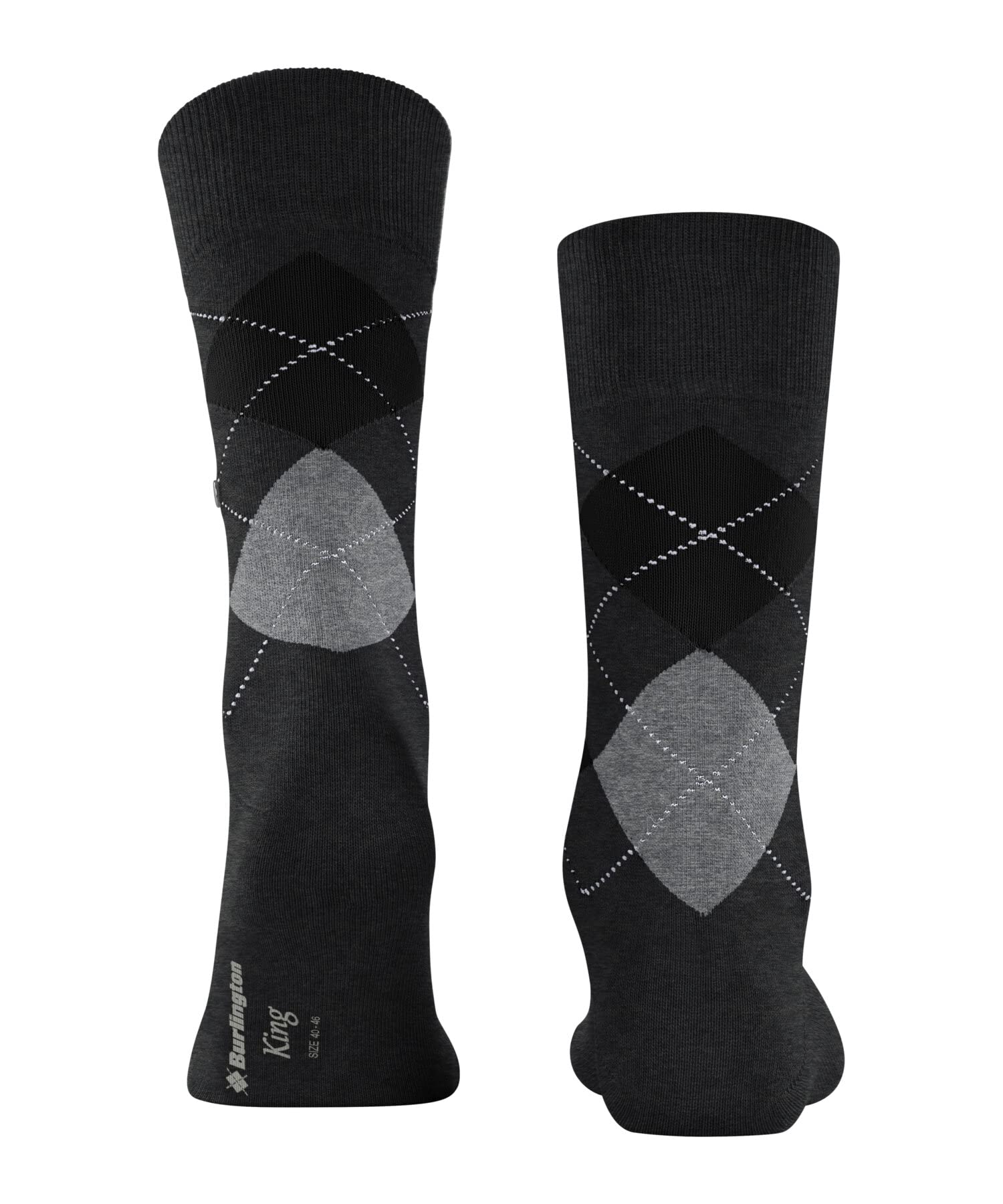 burlington-king-herrensocken-baumwolle-grau-new-grey-40-46 image 2