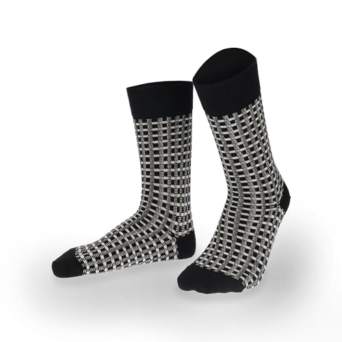 hudson-only-link-fashion-socke-herren-schwarz-39-42-karo image 5