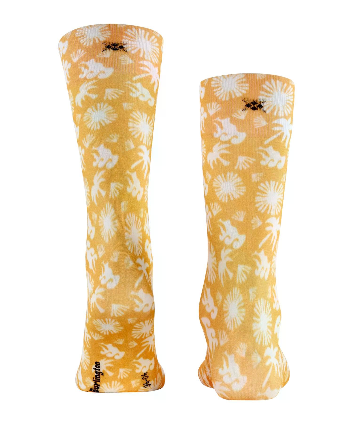 burlington-soho-vibes-lagoon-socken-gelb-baumwolle image 2