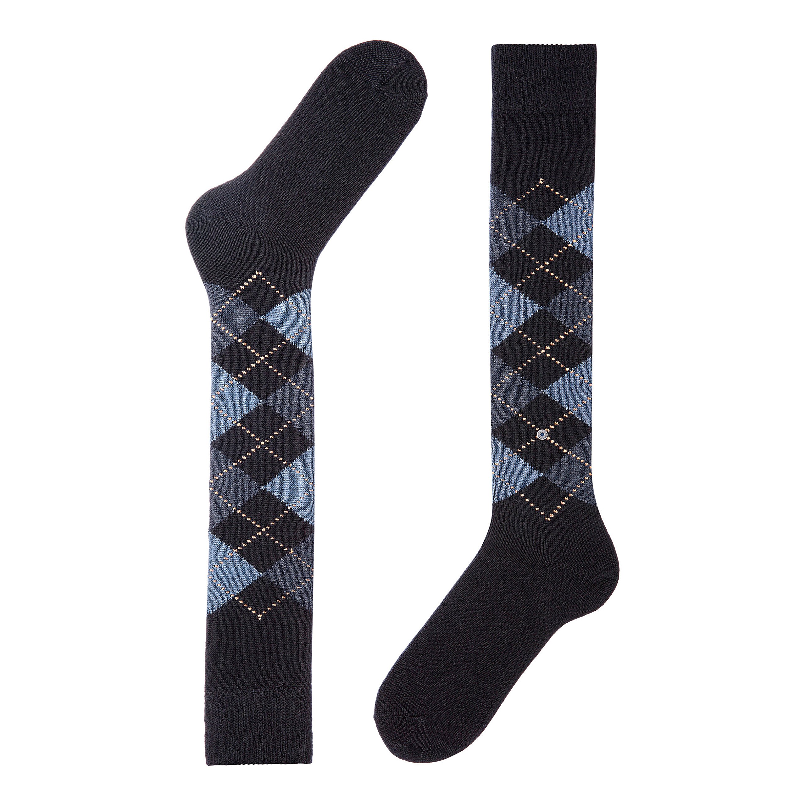 burlington-preston-kniestr-mpfe-dark-navy-1-paar-wolle-karo image 6