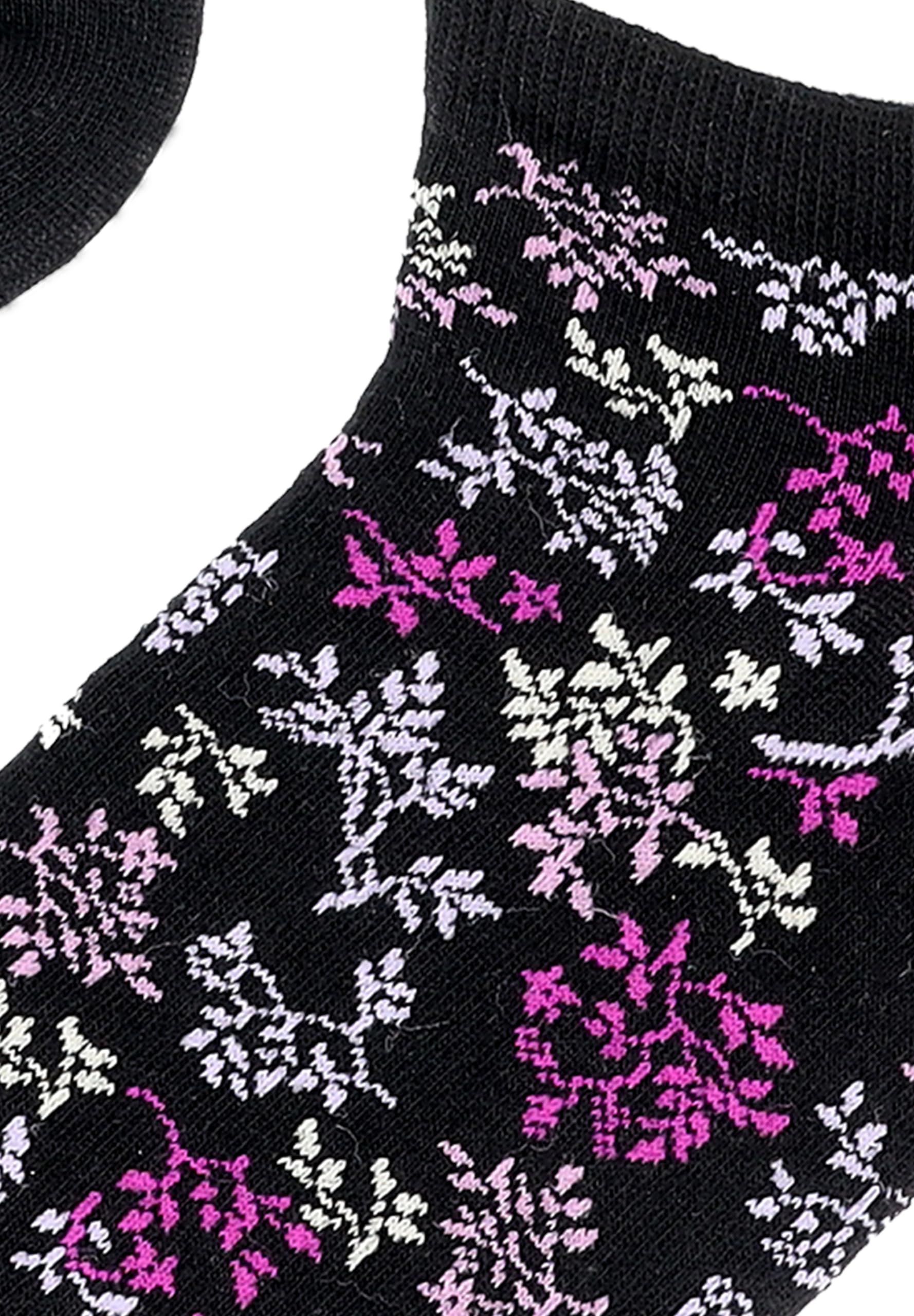 hudson-only-bud-sneaker-socken-damen-schwarz-35-38-blumen image 2