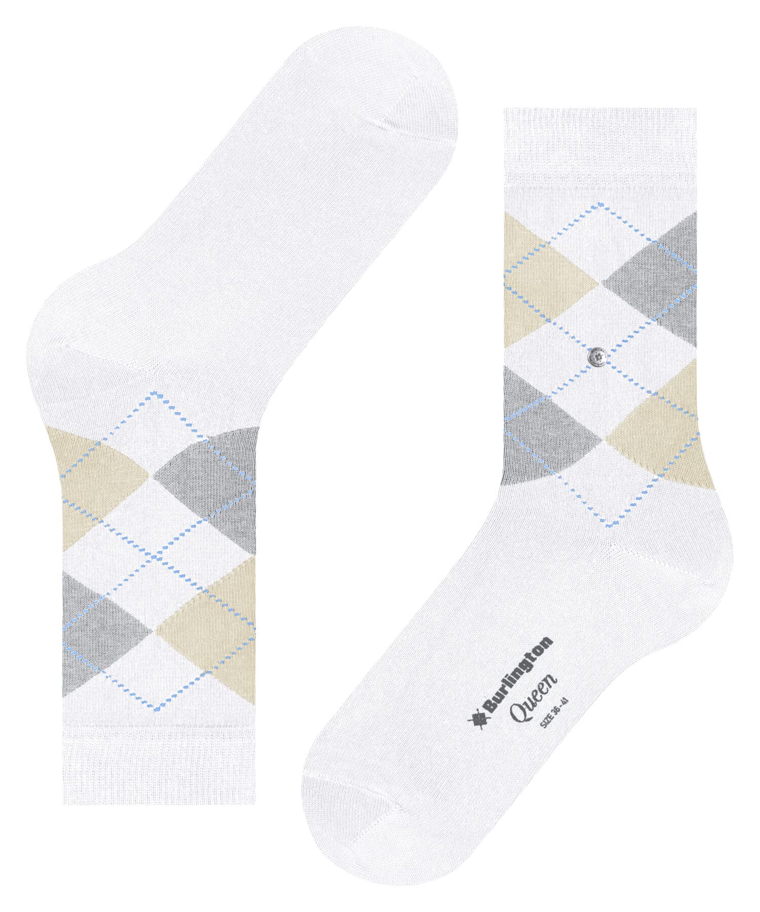 burlington-queen-damen-socken-lilac-36-41-baumwolle-argyle image 7