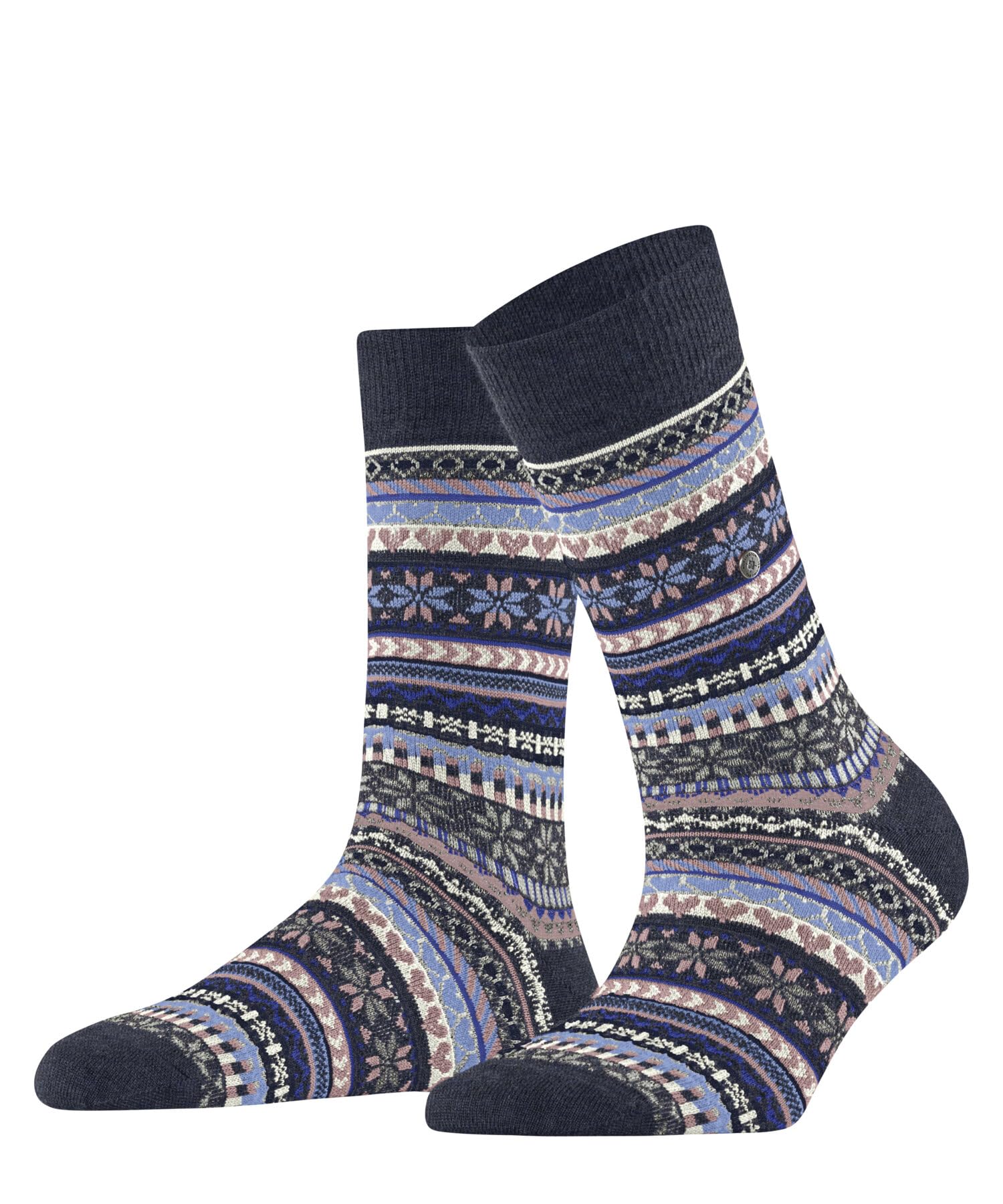 burlington-fair-isle-delight-damen-socken-schwarz-wollstr-mpfe image 8