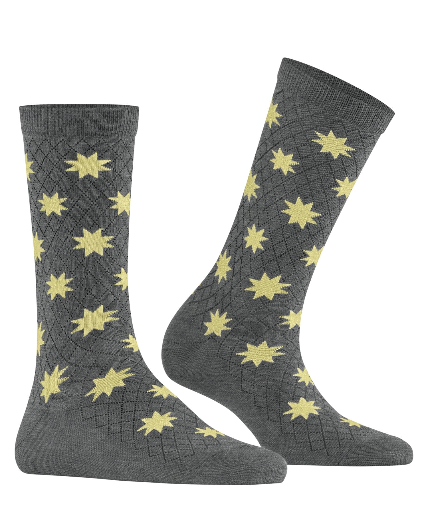 burlington-reindeer-holly-jolly-socken-grau-damen-baumwolle image 3
