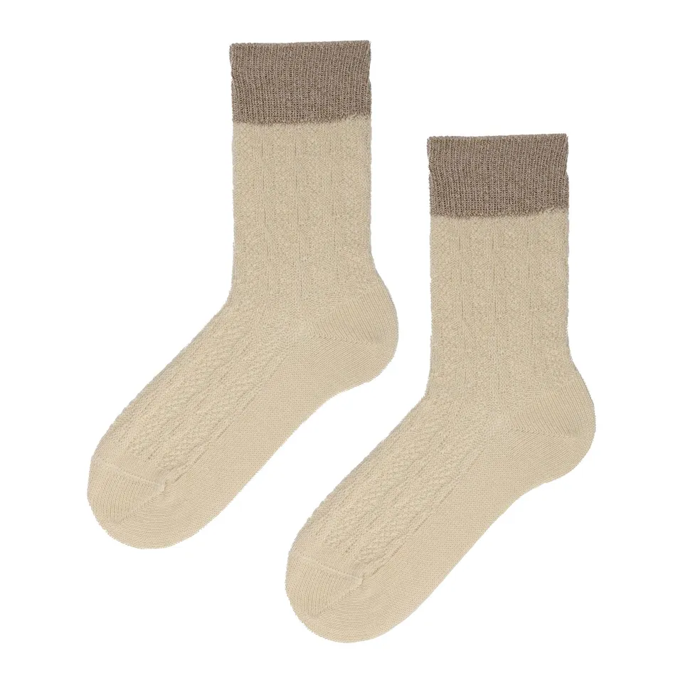 kunert-wool-care-winter-plait-damensocken-creme-39-42-zopf image 1