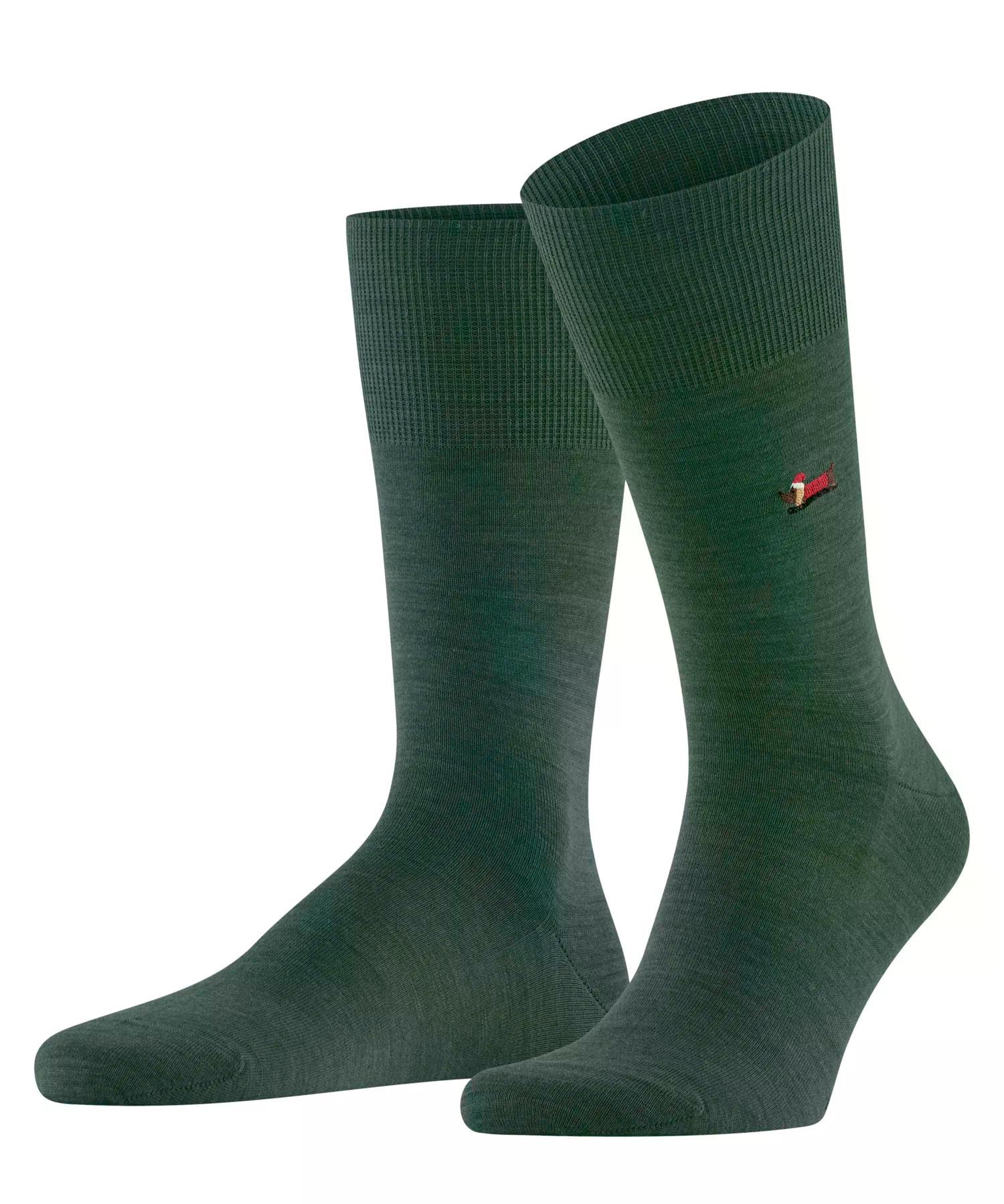 falke-airport-x-mas-dachshund-socken-43-44-hunter-green-dackel image 1