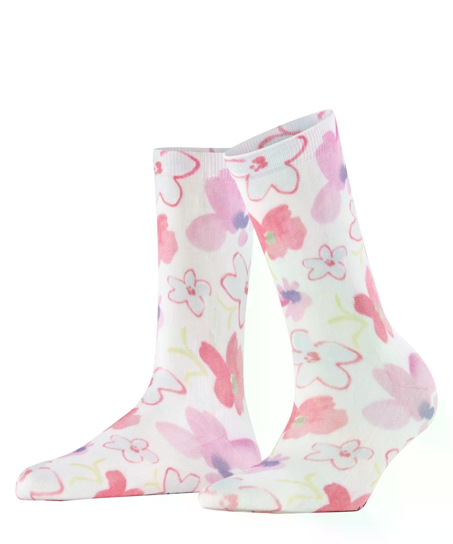 burlington-bonnie-damen-socken-white-2008-blumen image 1