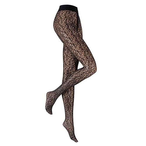 hudson-micro-square-fashion-50-den-strumpfhose-schwarz-38-40-karo image 5