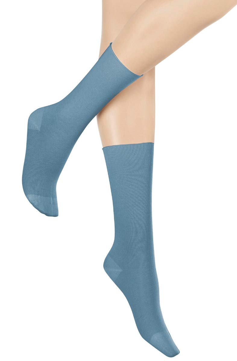 hudson-relax-stricksocken-petrol-damen-baumwolle image 4