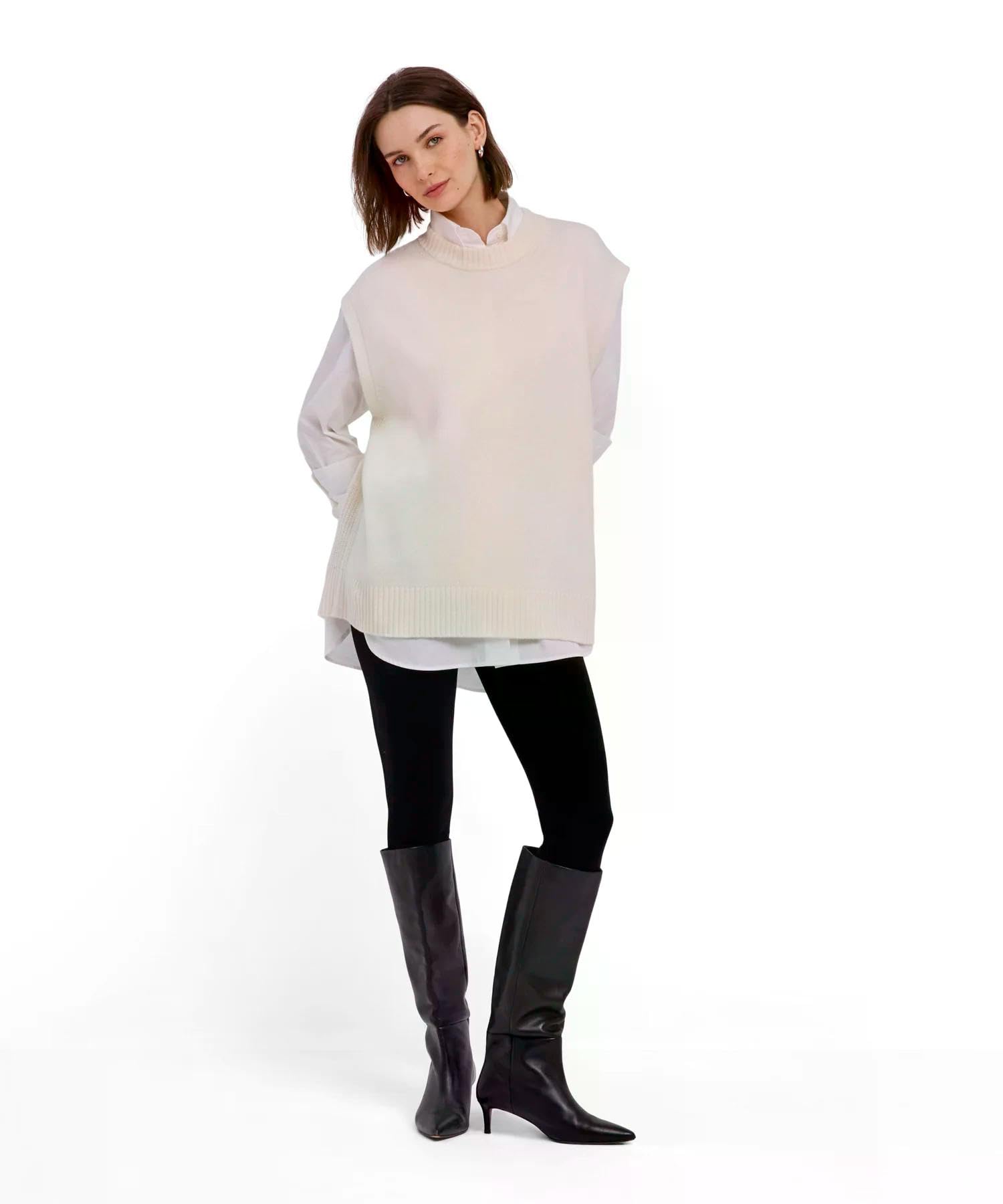 falke-cotton-touch-premium-slipover-pullunder-schwarz image 3