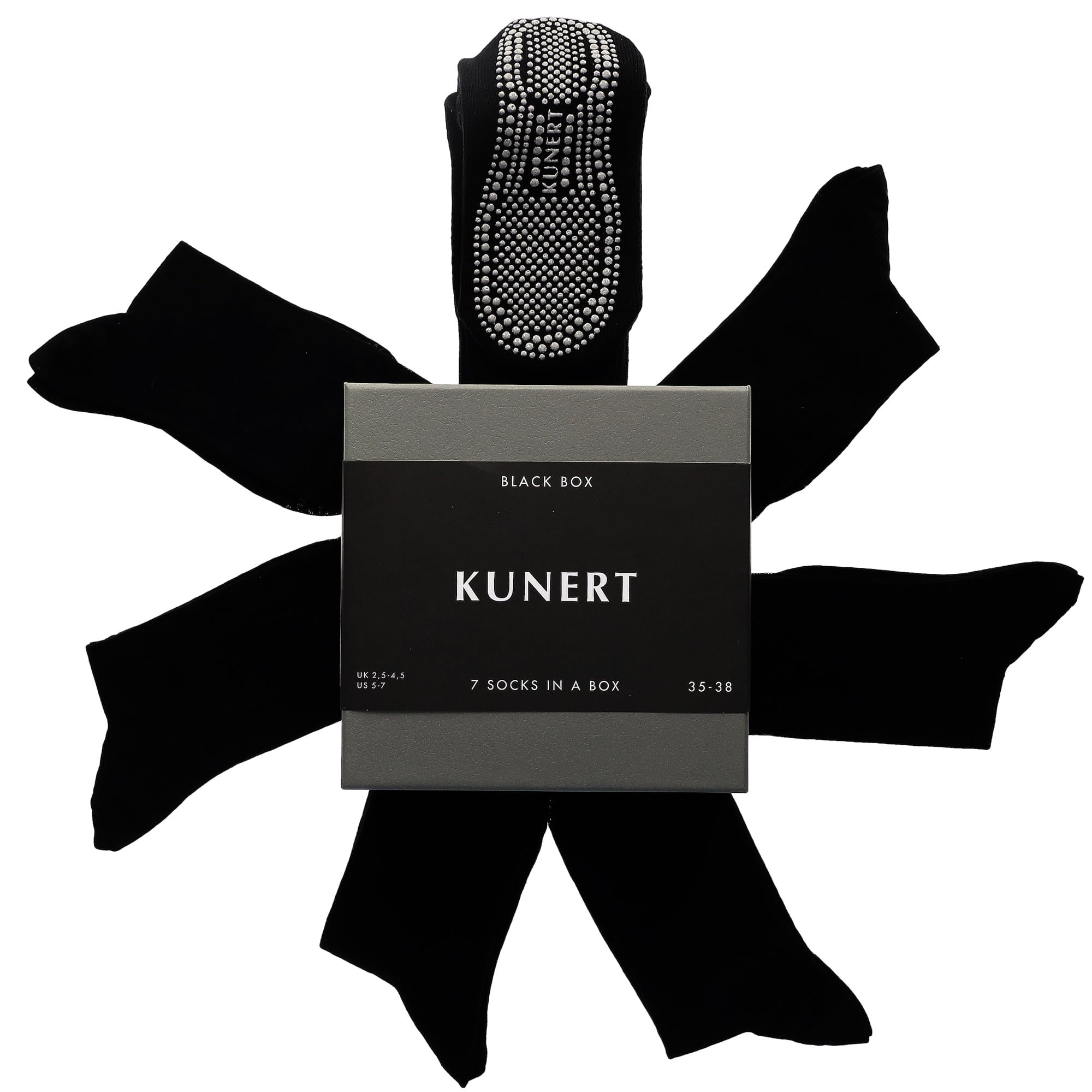 kunert-richard-black-box-socken-schwarz-3er-set-39-42 image 1