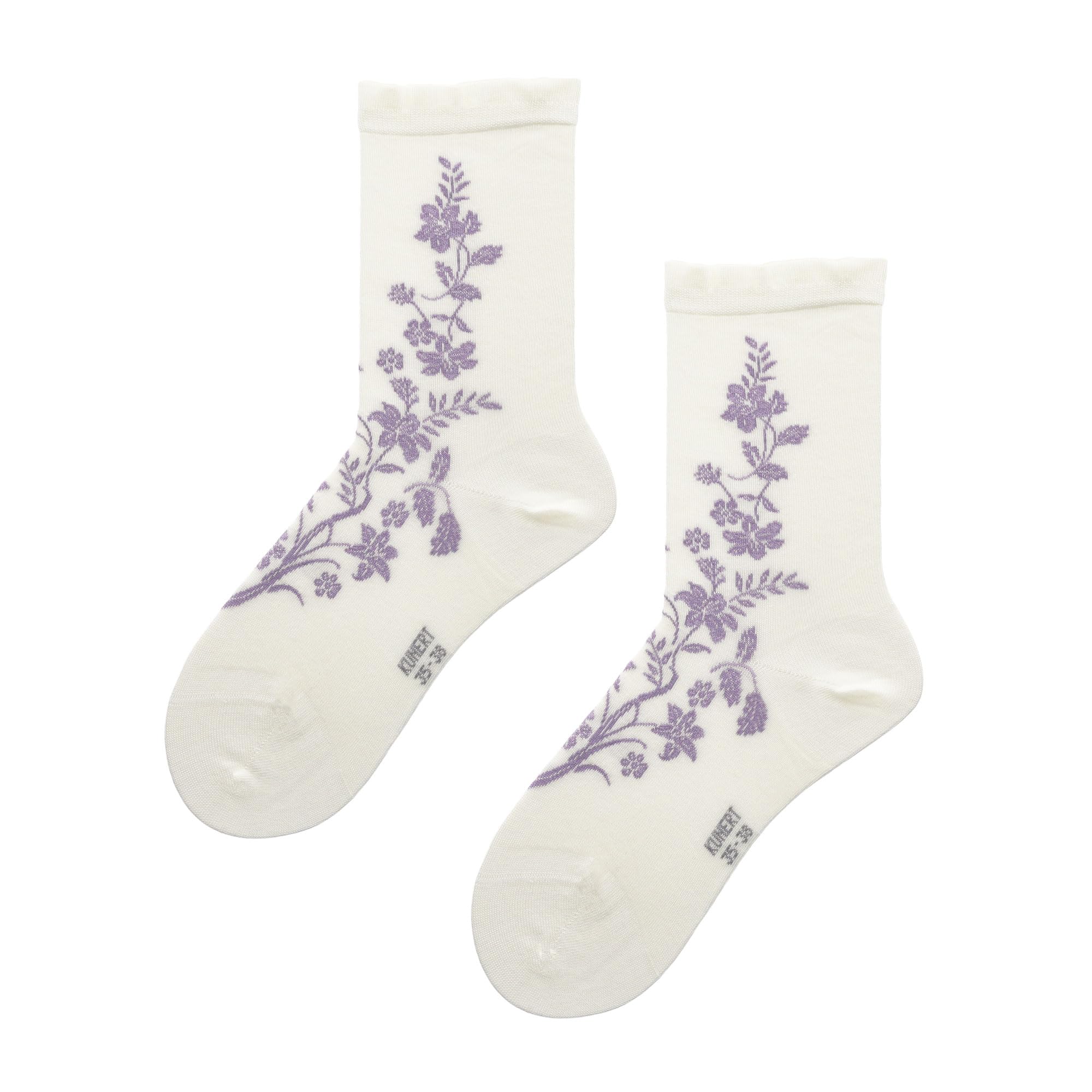 kunert-raffinesse-magical-flower-socken-offwhite-35-38-blumenmuster image 1