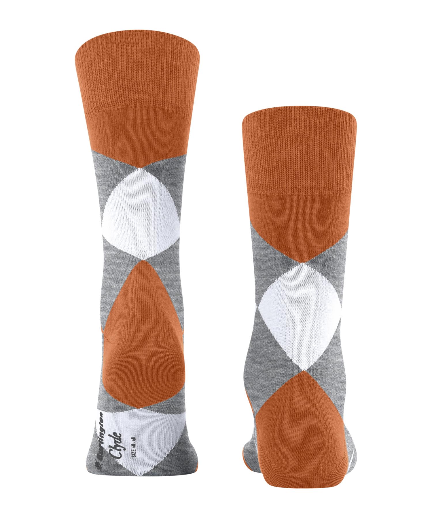 burlington-clyde-herren-socken-baumwolle-orange-carrot-8951 image 2