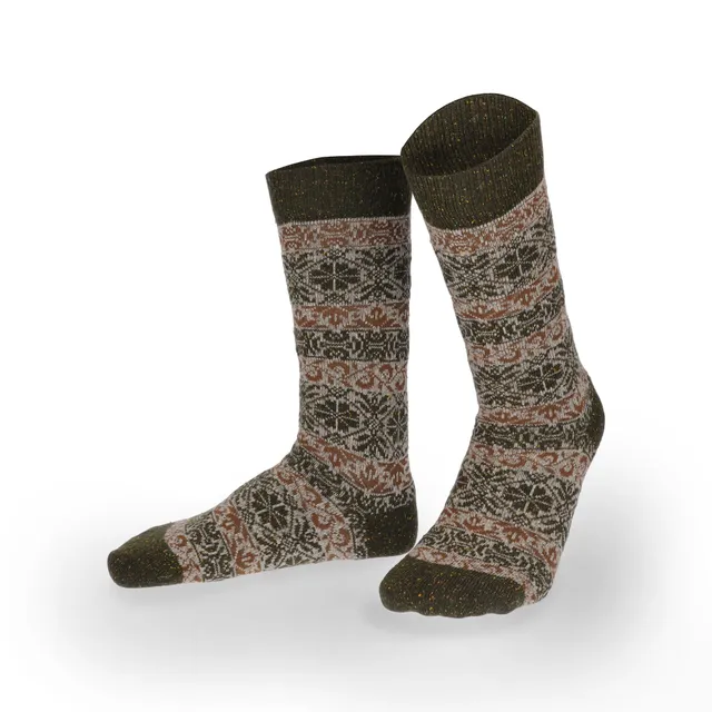 hudson-only-noble-nordic-socke-herren-dirty-green-farbverlauf image 1