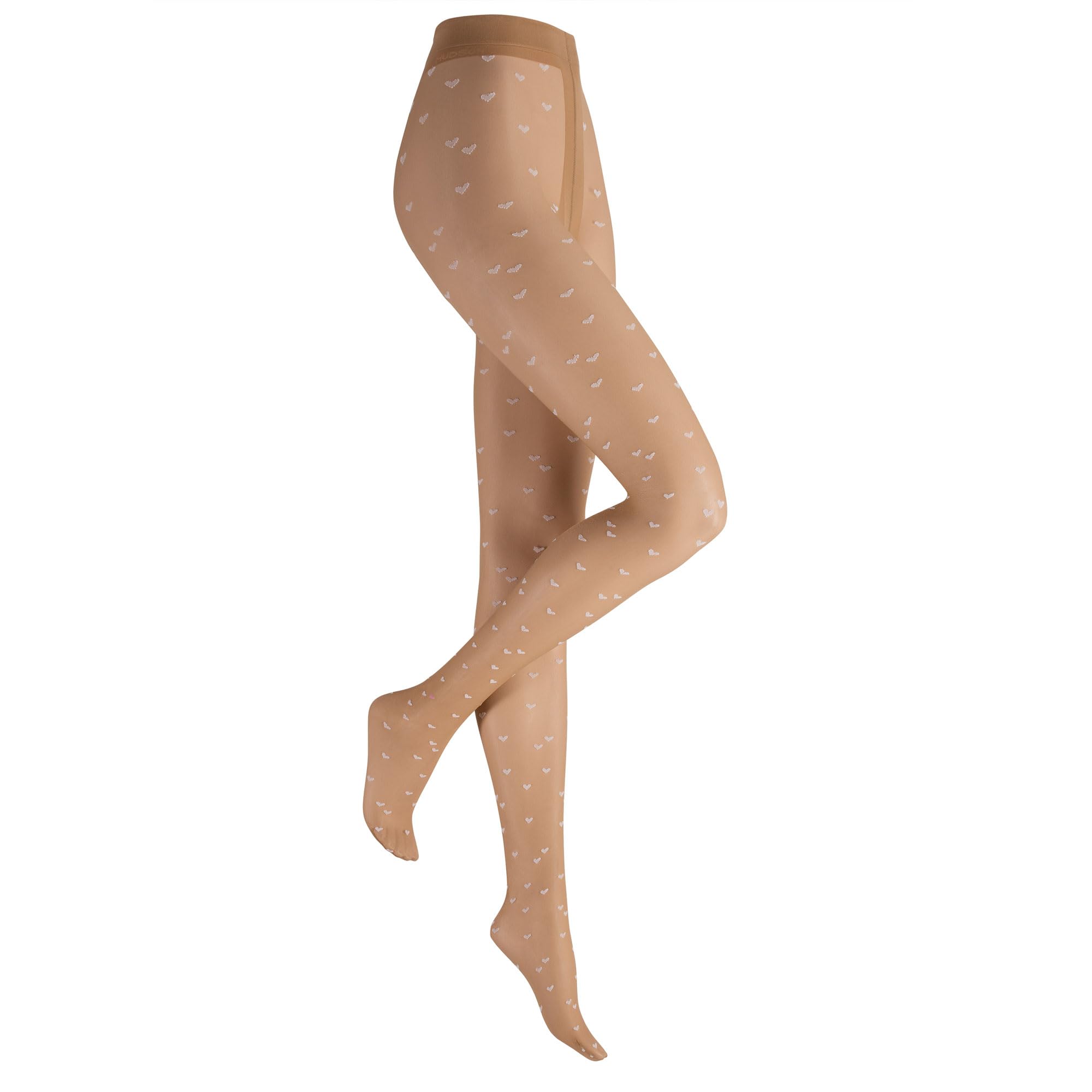 hudson-simply-love-strumpfhose-herzen-schwarz-semi-blickdicht image 1