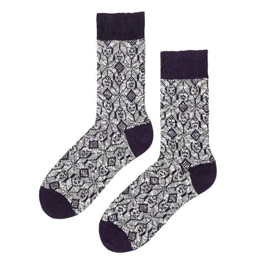 hudson-only-earthy-graphic-socken-herren-marineblau-tweed image 8