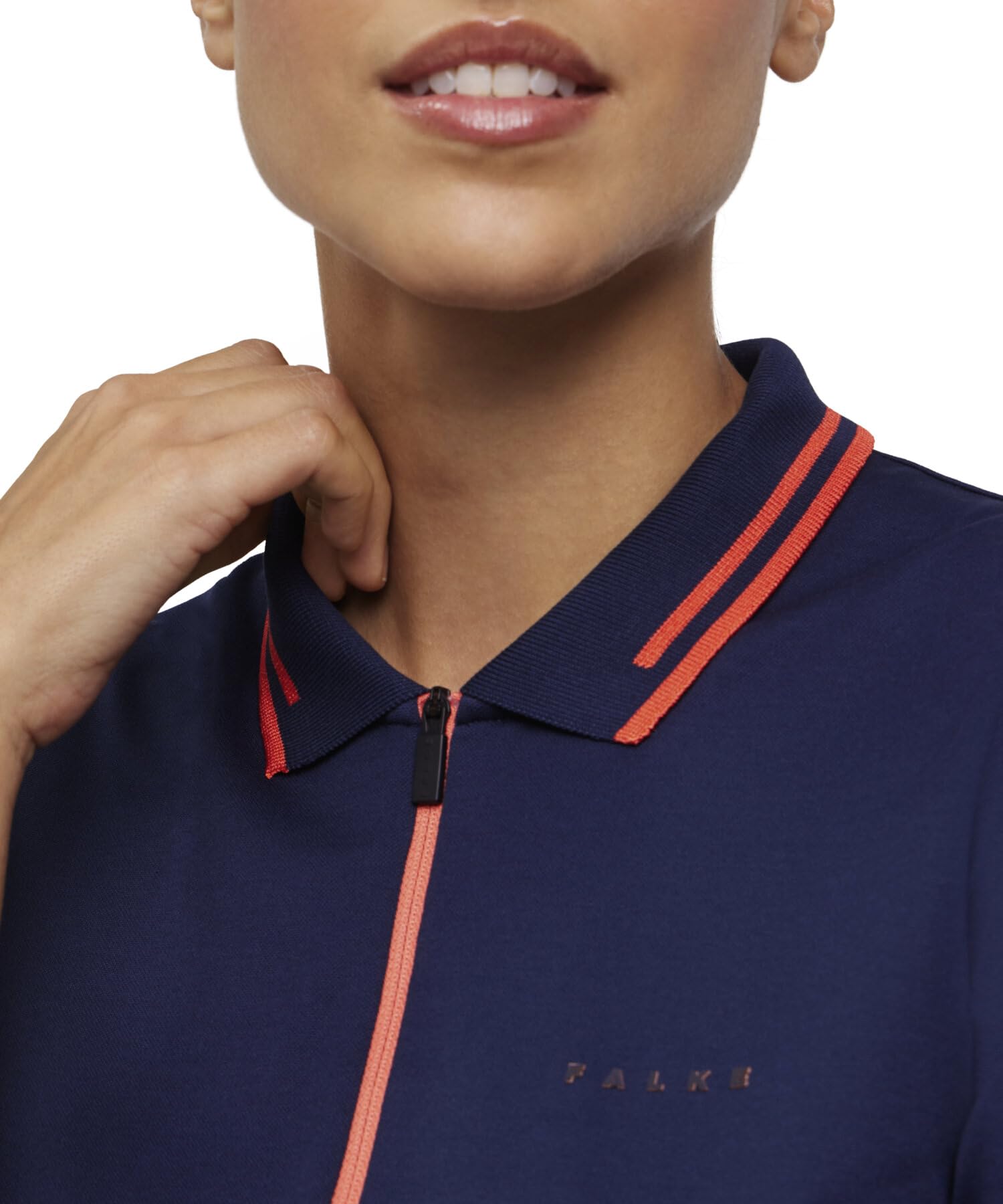 falke-golf-polo-shirt-damen-blau-pique-regular-fit image 3