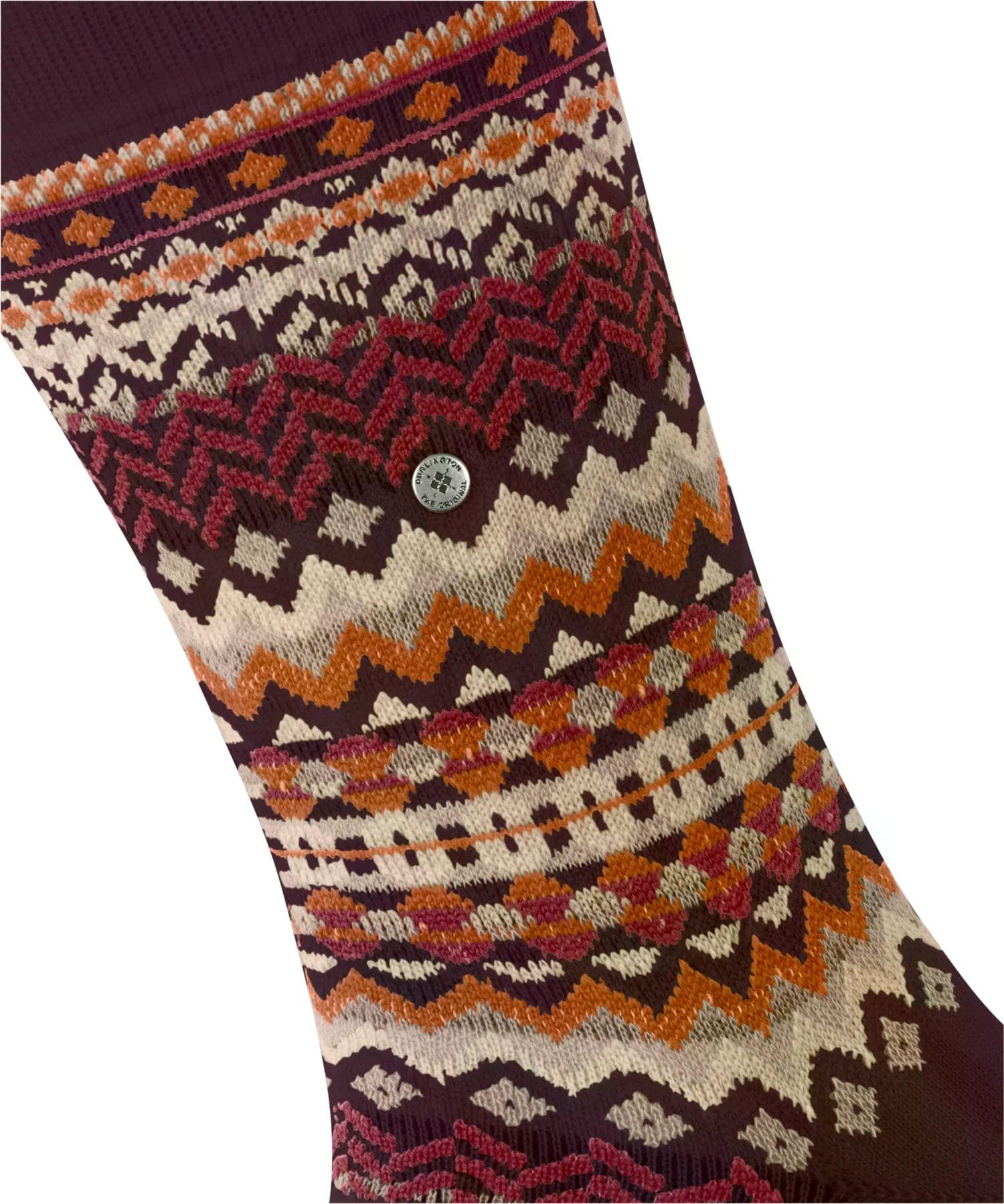 burlington-fair-isle-herrensocken-wolle-rot-claret-8435 image 5