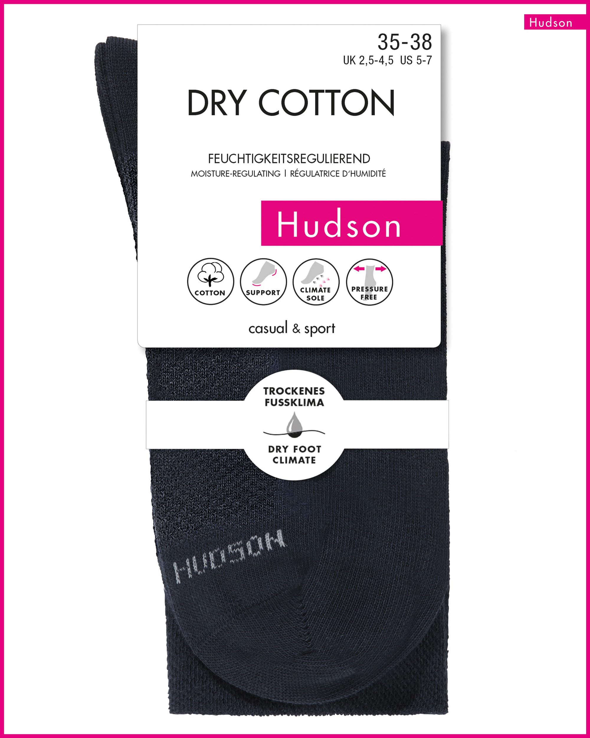 hudson-relax-socken-dry-cotton-schwarz-gr-35-38 image 7