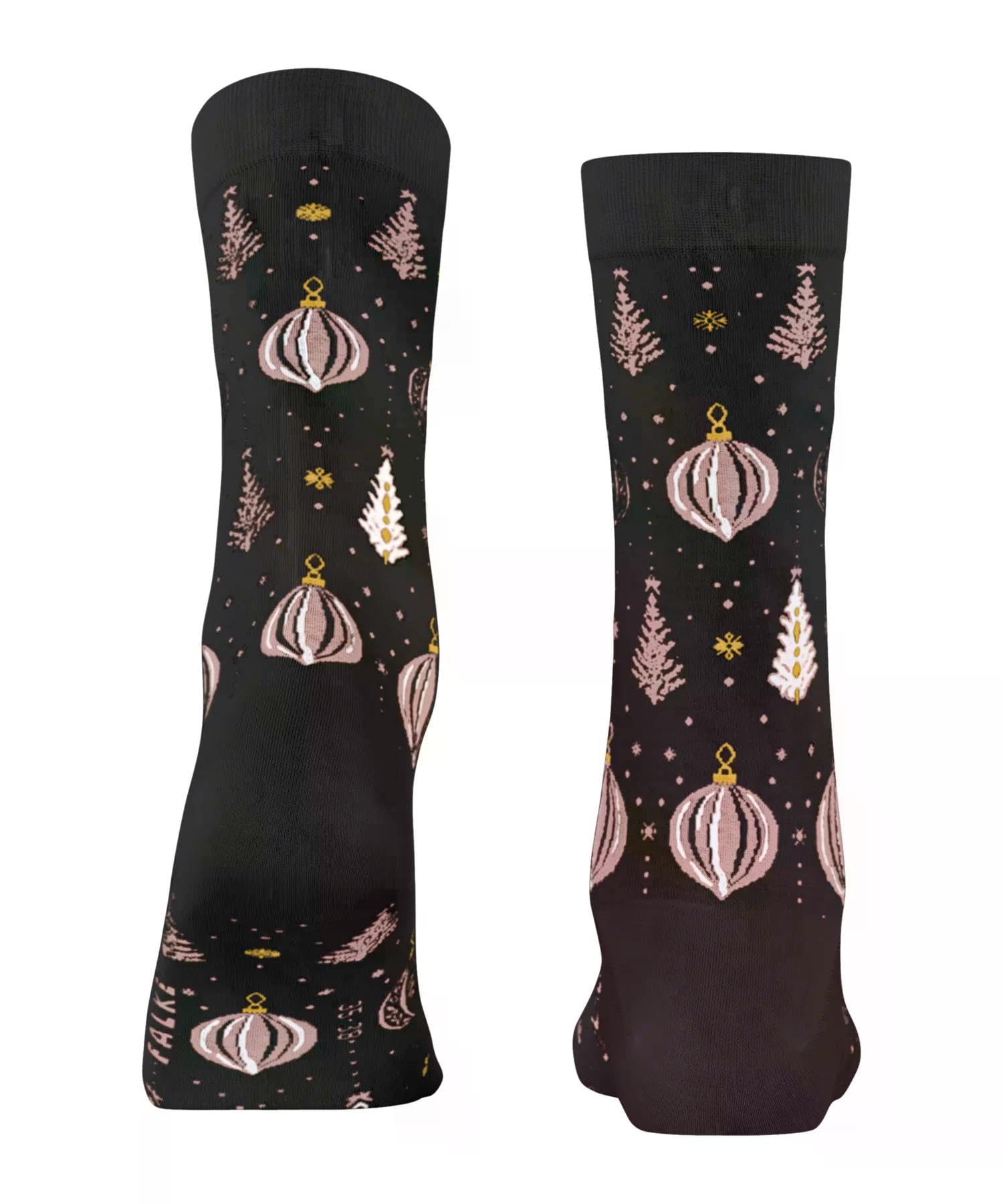 falke-holy-night-socken-black-39-42-weihnachten-baumwolle image 2