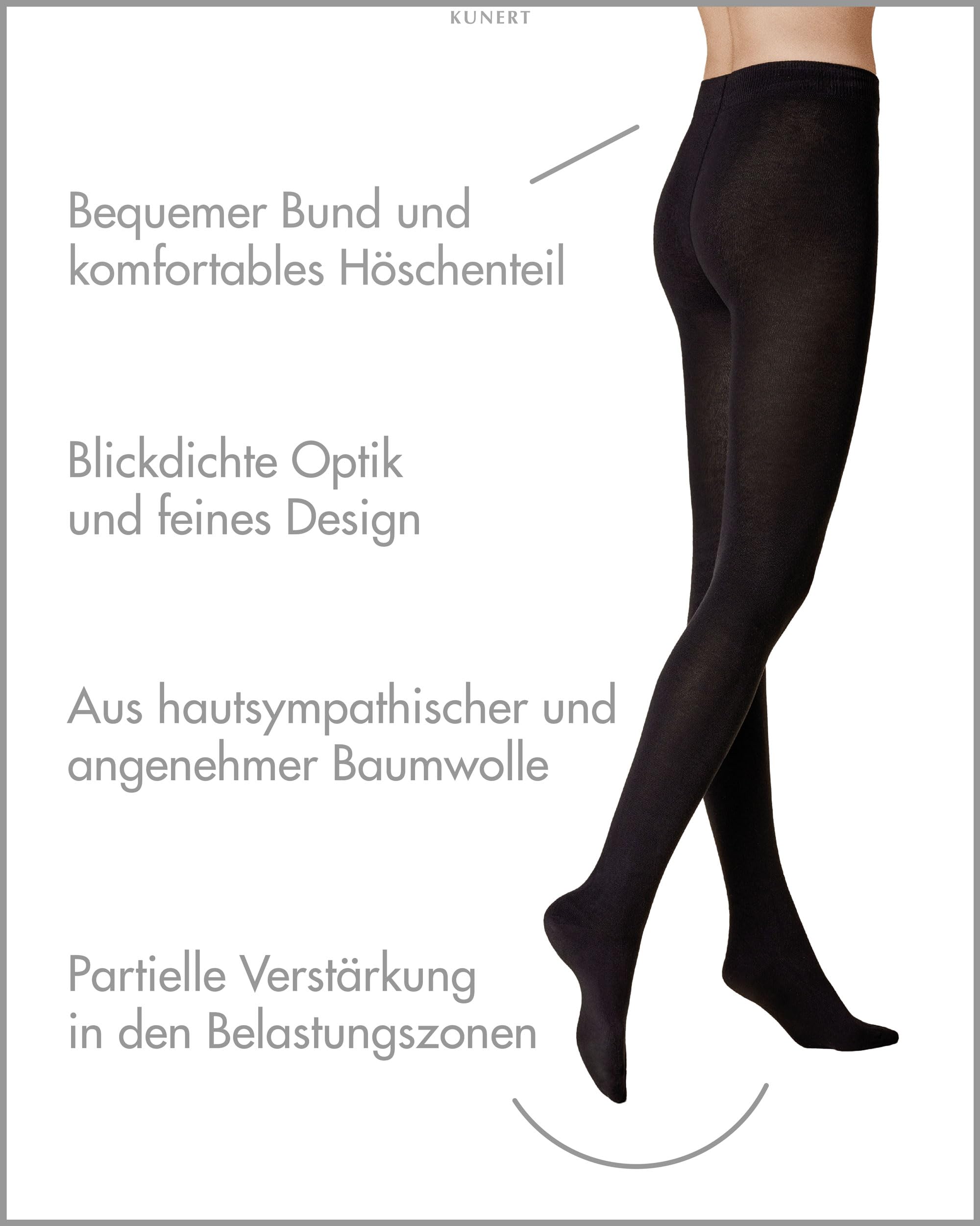 kunert-liz-strumpfhose-schwarz-40-42-baumwolle image 2
