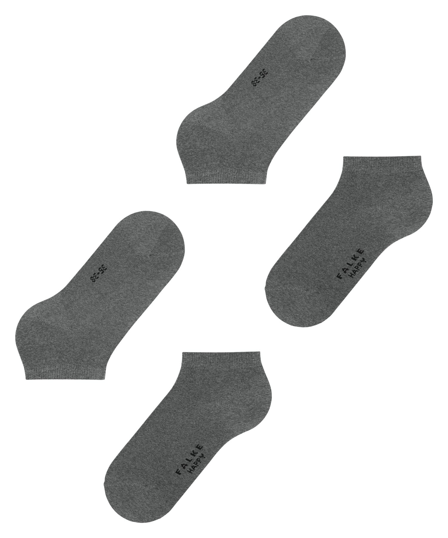 falke-happy-damen-sneakersocken-grau-2-paar-39-42 image 5