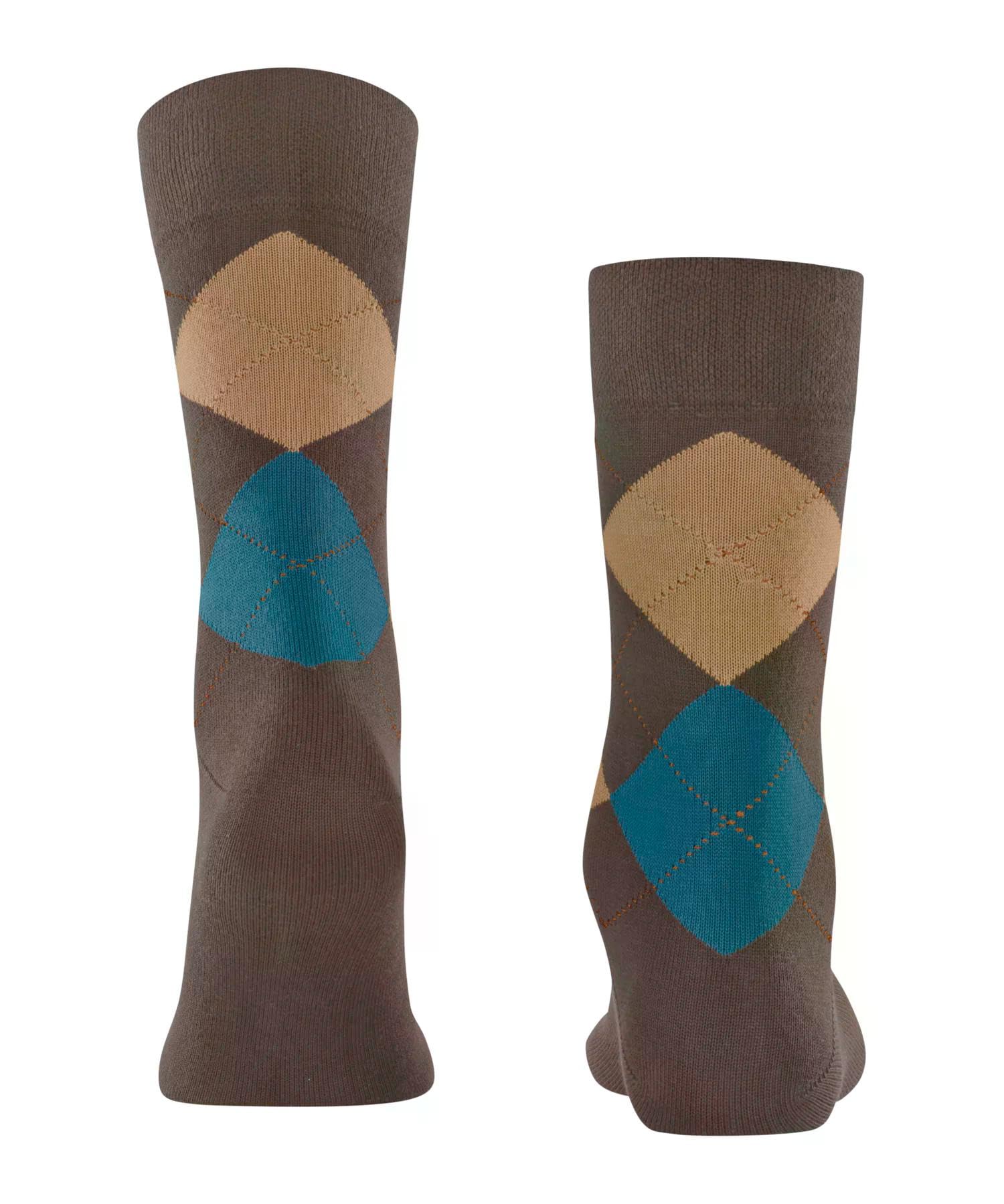falke-sensitive-argyle-socken-43-46-braun-baumwolle image 2