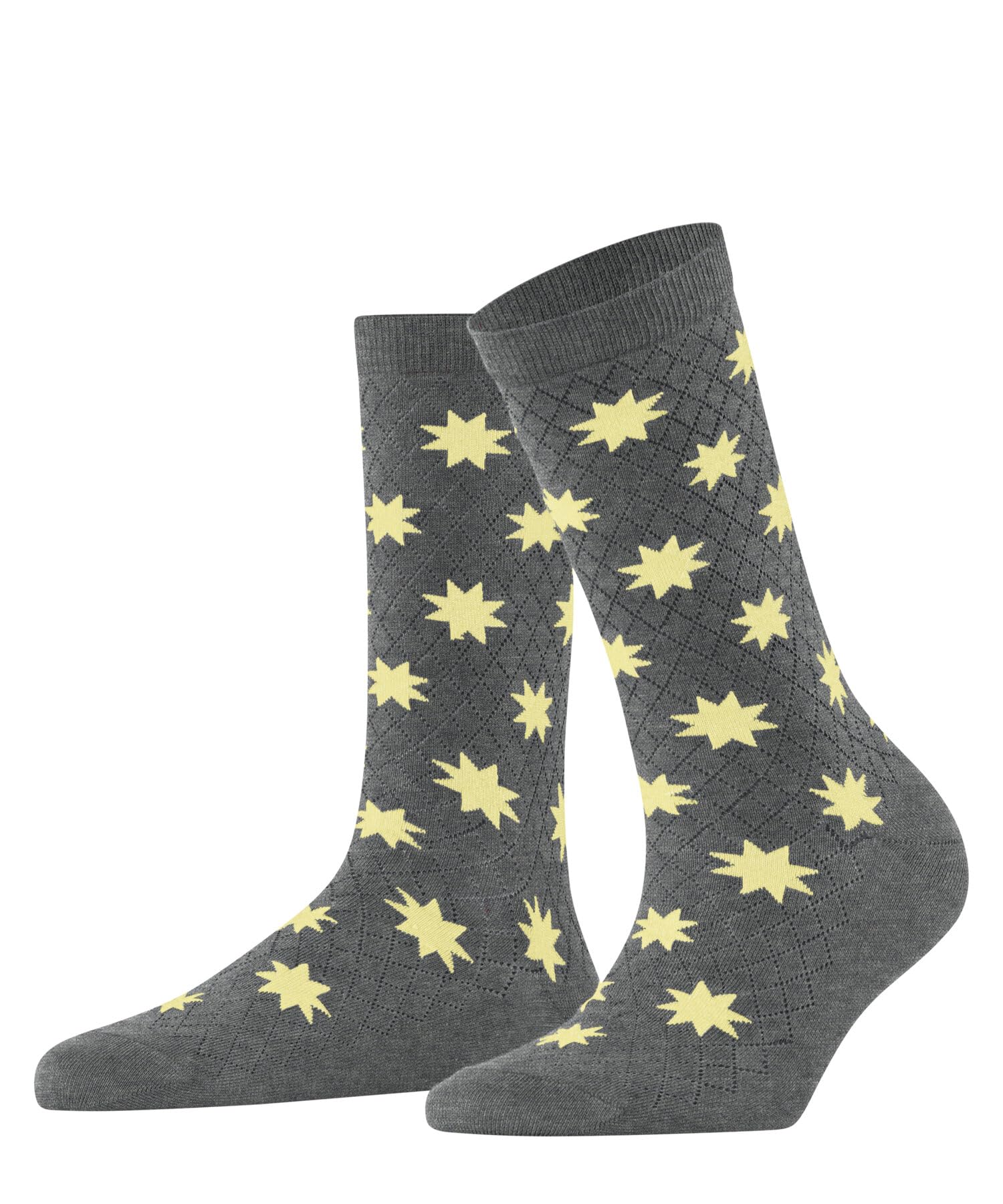 burlington-reindeer-holly-jolly-socken-grau-damen-baumwolle image 1
