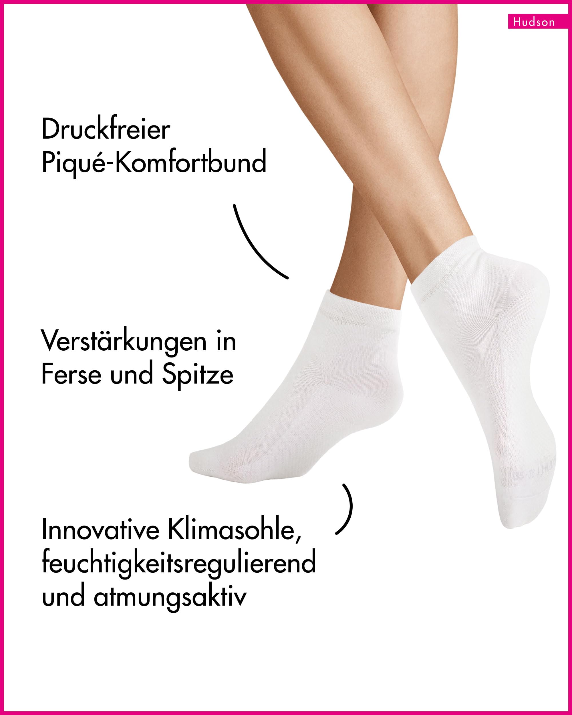 hudson-relax-damen-sneakersocken-wei-35-38-dry-cotton image 3