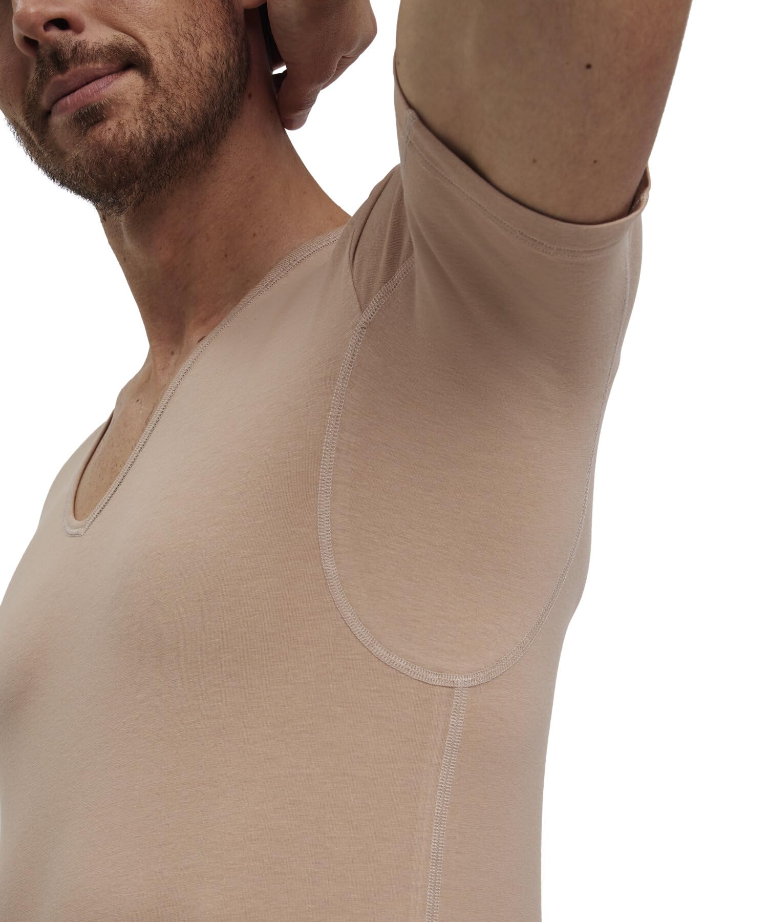 falke-daily-climate-control-unterhemd-camel-v-ausschnitt image 5