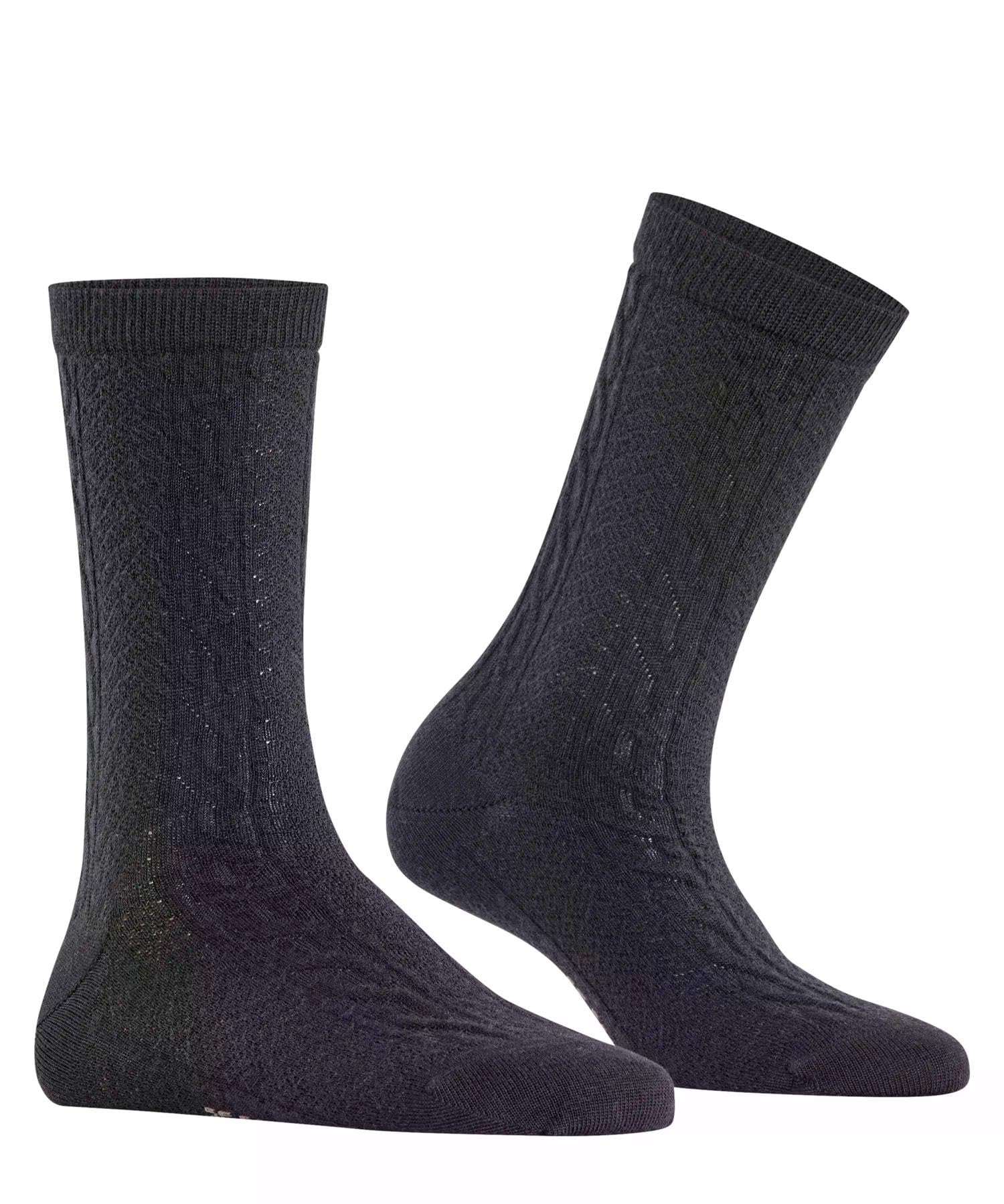falke-family-declivity-socken-schwarz-39-42-zopfmuster image 4