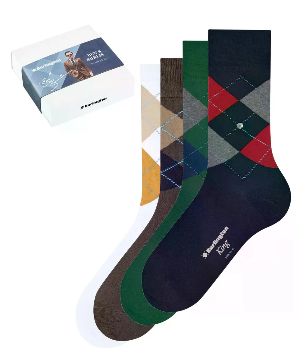burlington-everyday-ben-box-socken-4-paar-white-mix-40-46 image 1