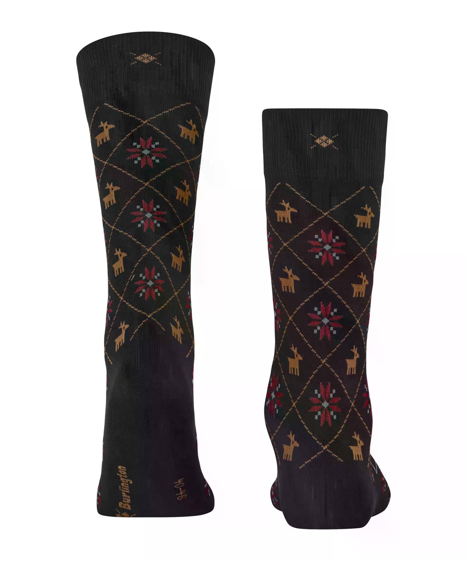 burlington-reindeer-herrensocken-baumwolle-schwarz-rentier image 2
