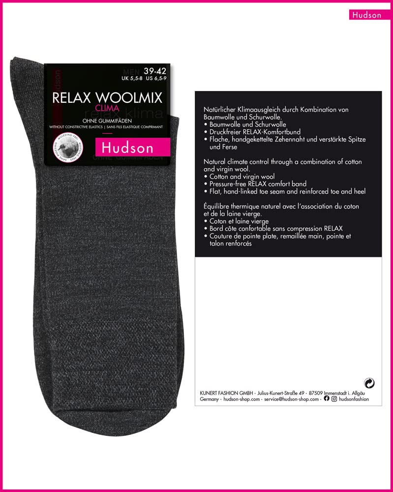 hudson-relax-0506-herrensocken-marengo-wollmix image 4