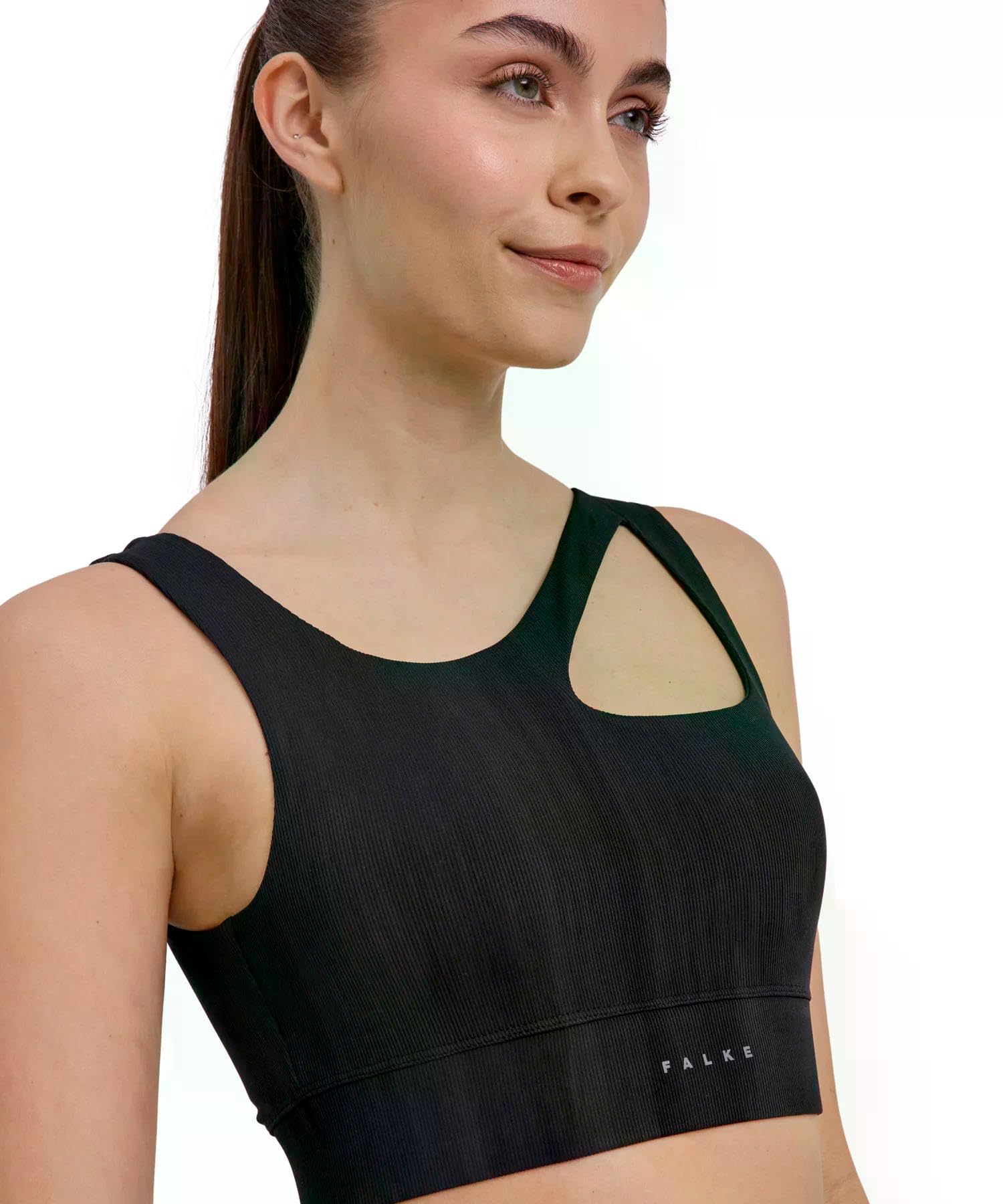 falke-madison-studio-sport-bh-damen-schwarz-niedriger-halt image 3