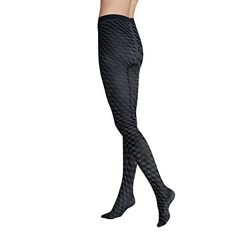 hudson-micro-dice-damen-strumpfhose-schwarz-60-den-w-rfel image 3