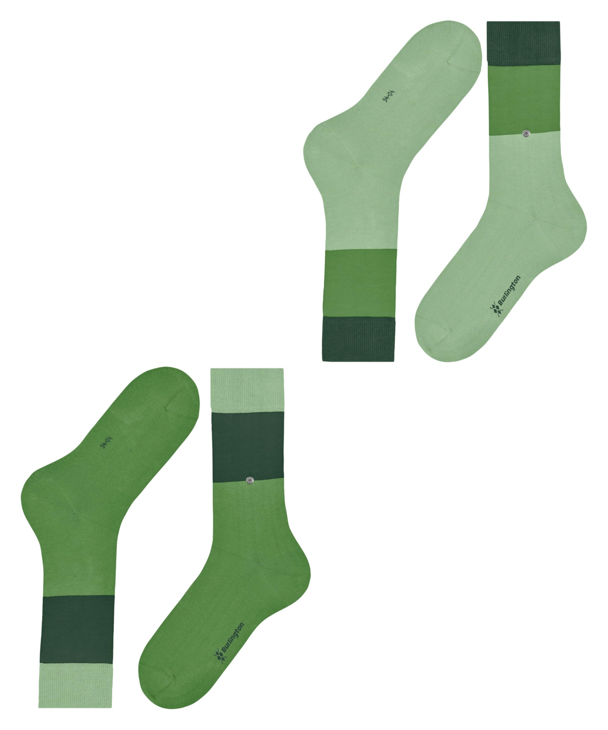 burlington-soho-vibes-magic-mismatch-socken-gr-n-2er-pack image 4