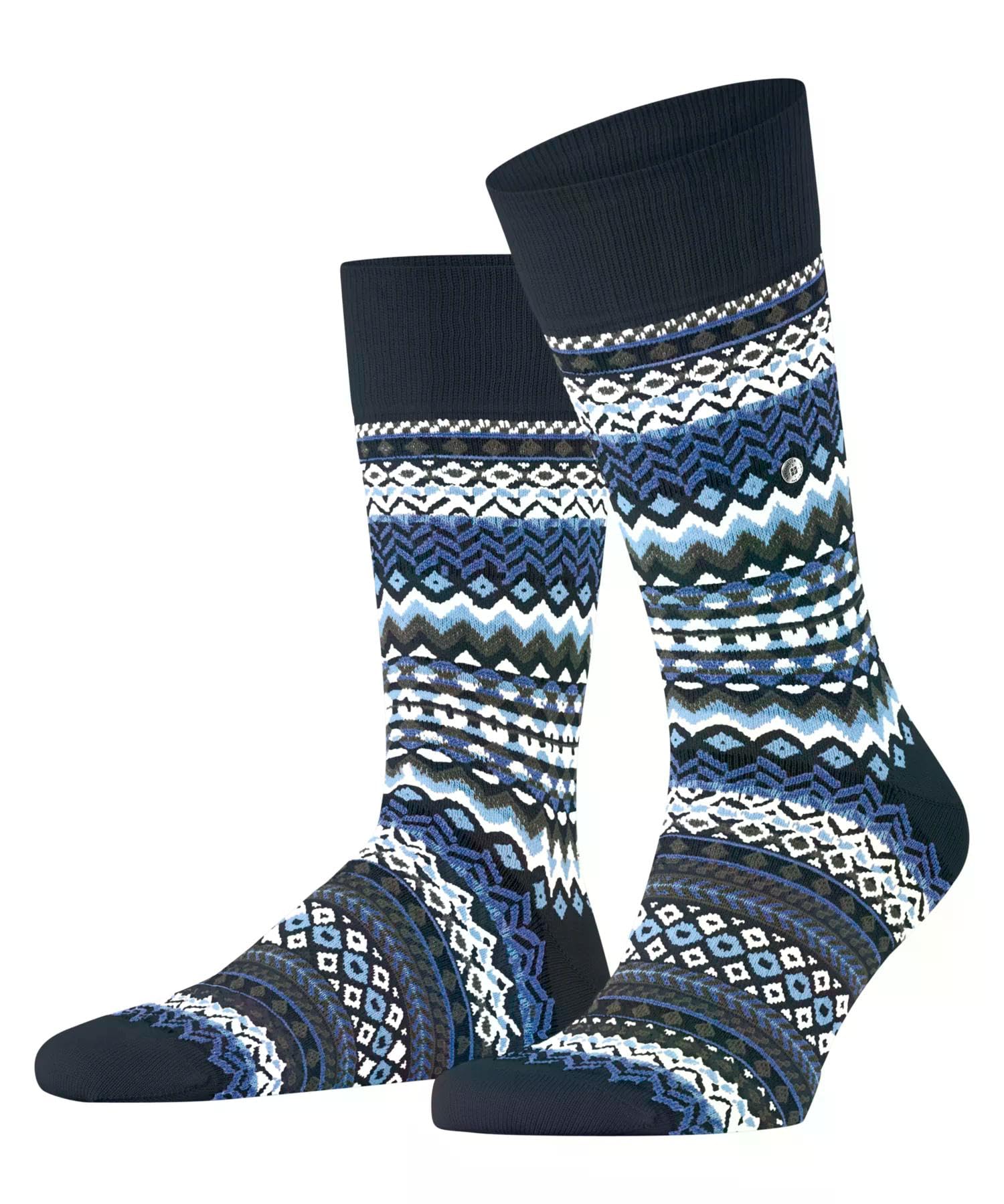 burlington-fair-isle-herrensocken-wolle-rot-claret-8435 image 8