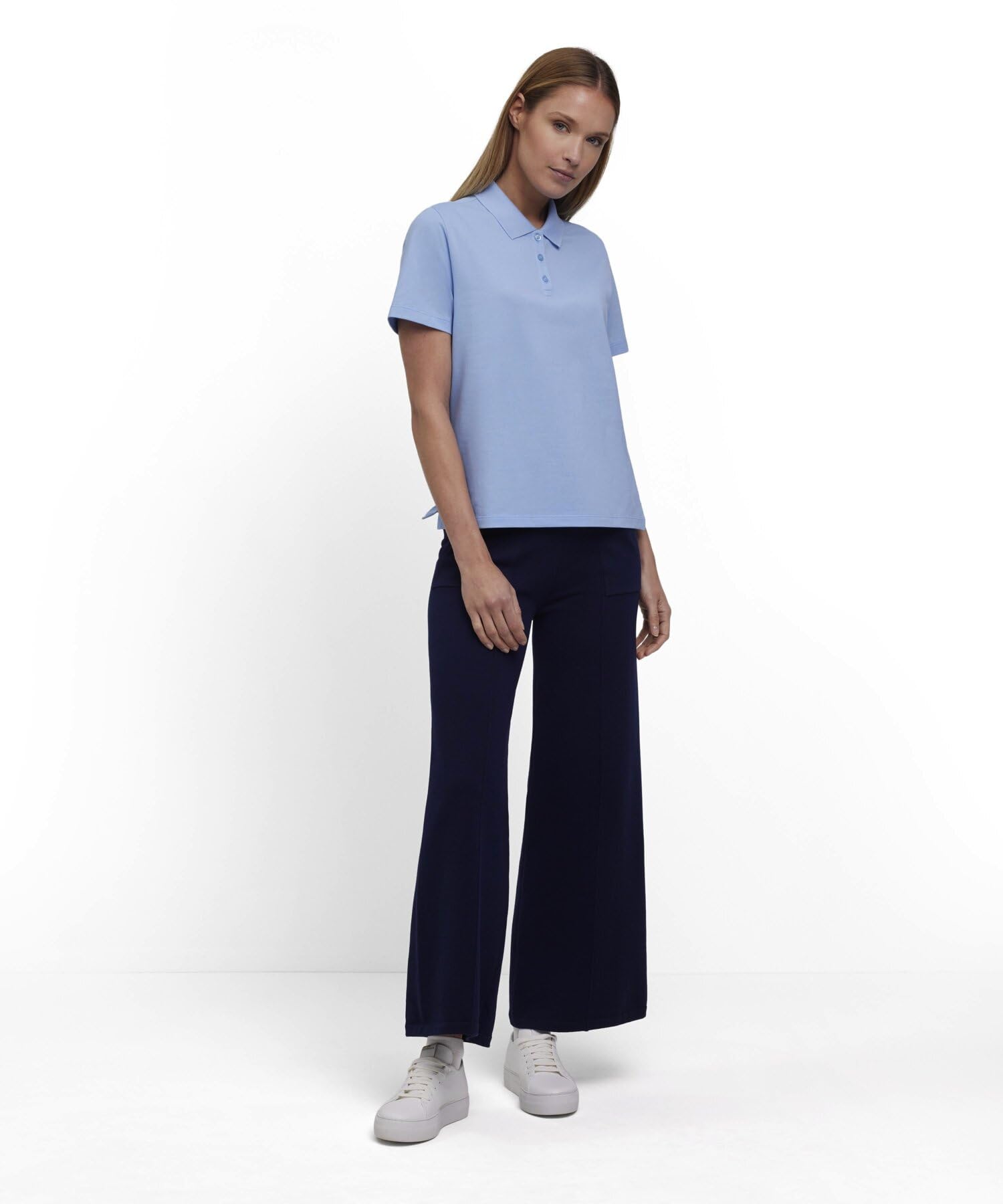falke-cotton-touch-basic-boxy-poloshirt-damen-xxl-pima-baumwolle image 3