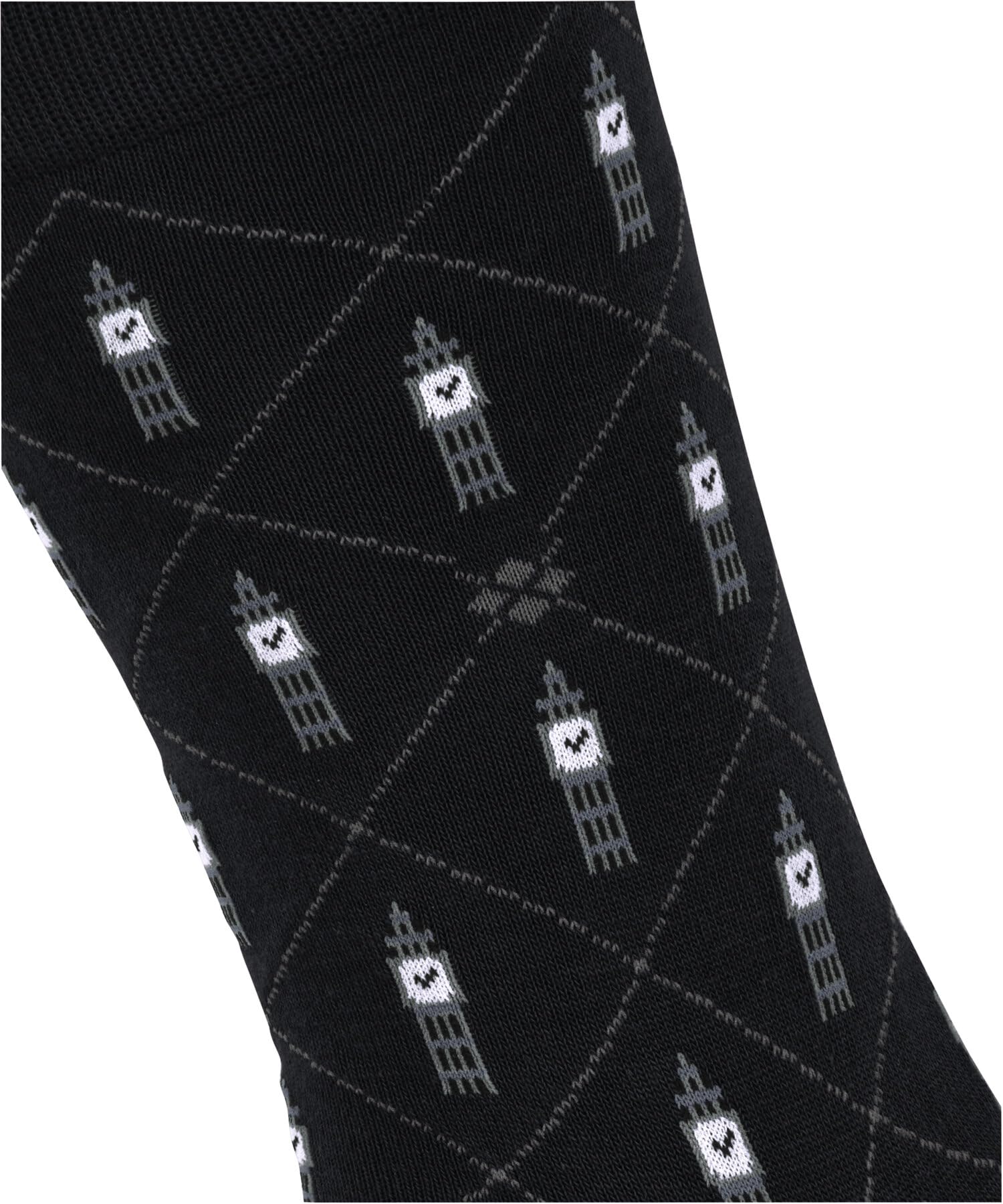 burlington-brit-style-big-ben-socken-schwarz-bio-baumwolle image 3