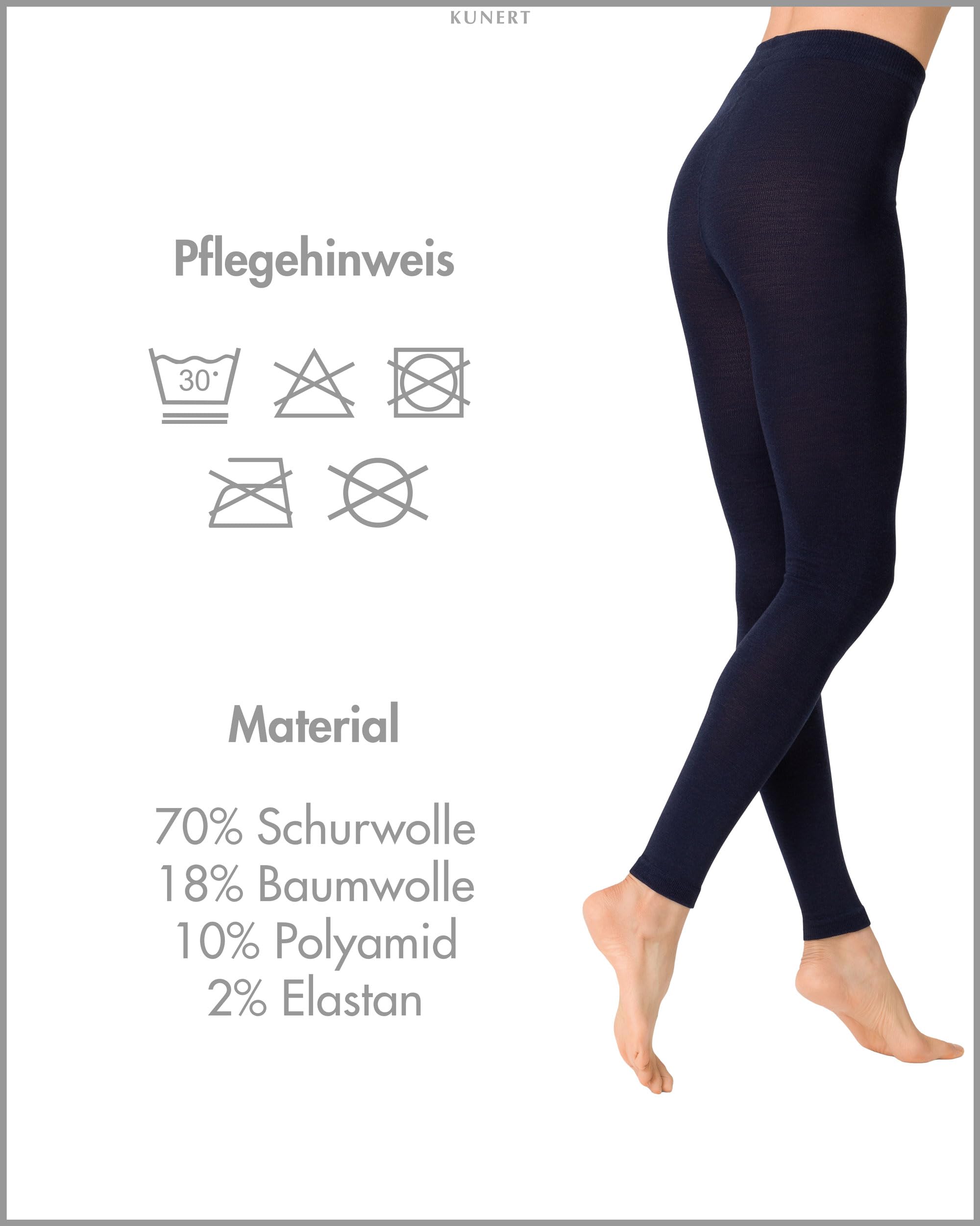 kunert-soft-wool-cotton-leggings-damen-schwarz-ohne-gummi image 3