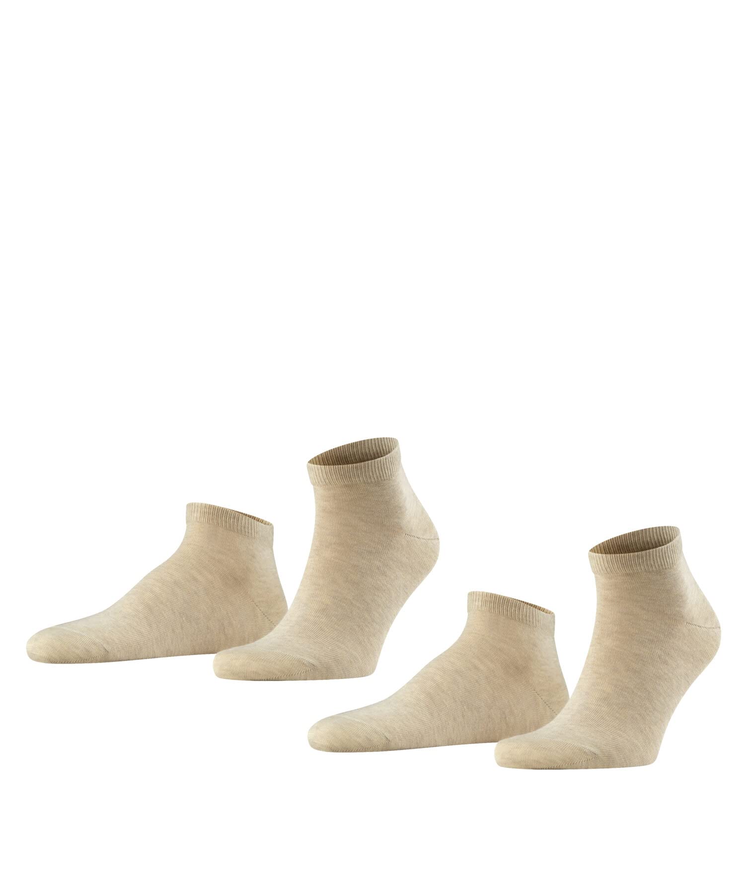 falke-happy-sneakersocken-baumwolle-2-pack-schwarz image 1